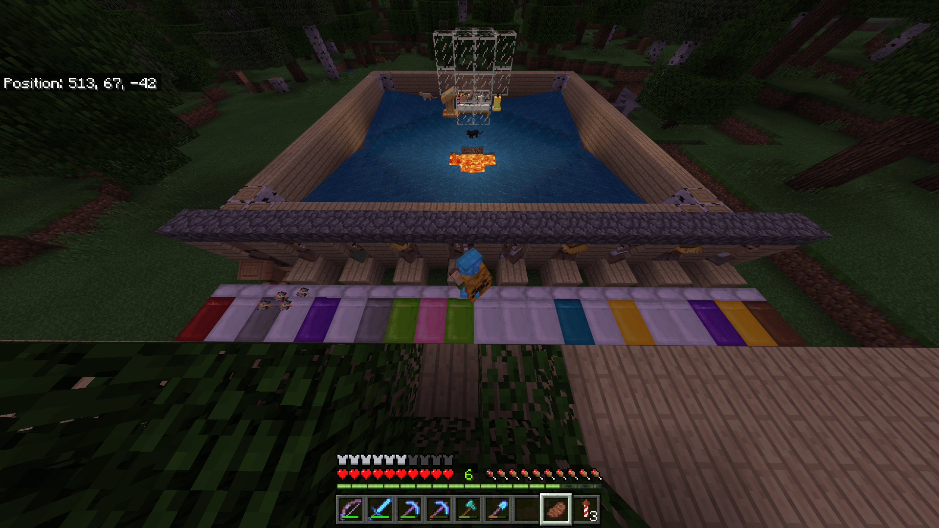 Iron farm not working. Spawns cats fast but no golems. We're so close