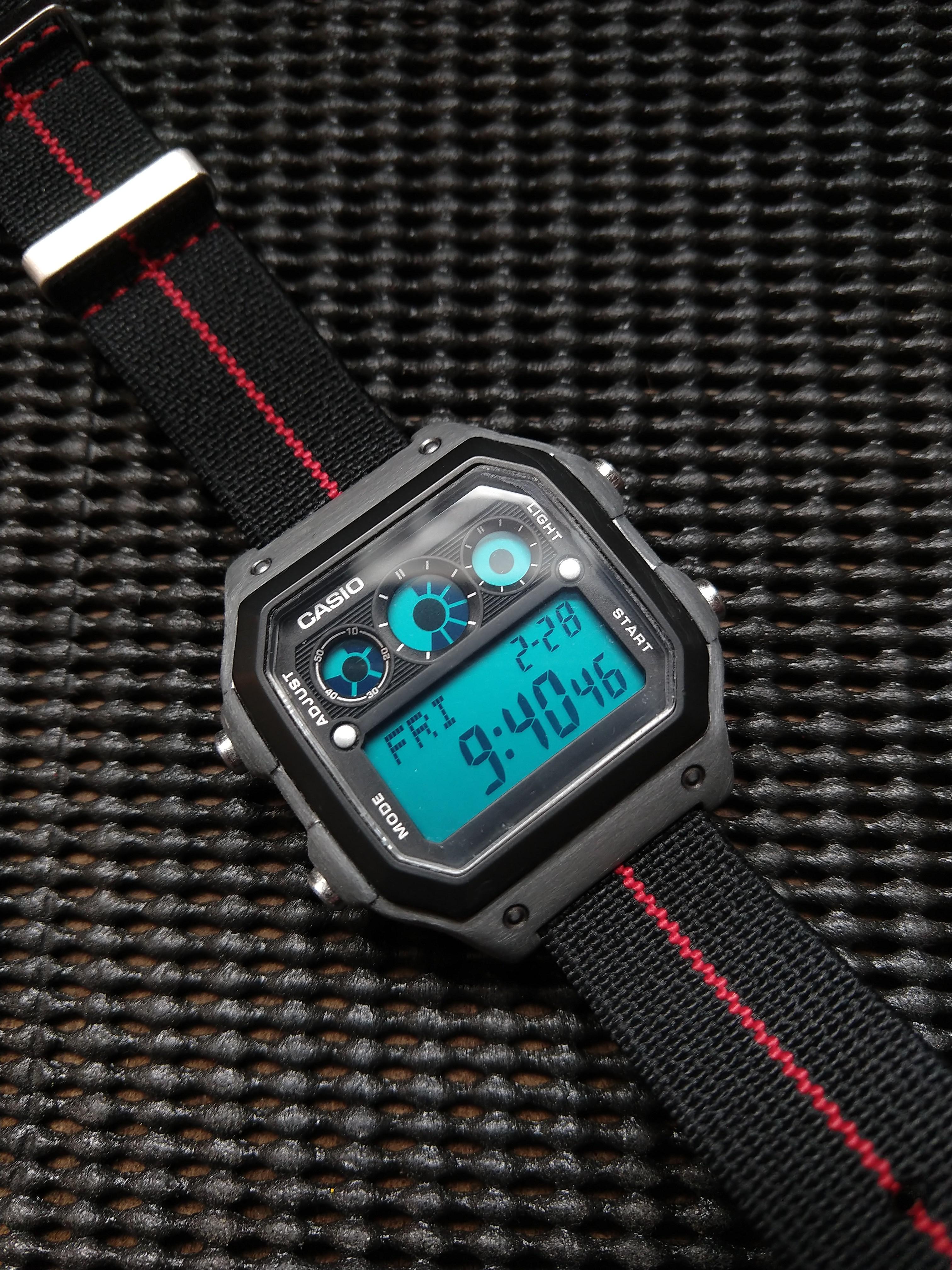 [Modified Casio AE1300] Interval / Timer / Sport Watch... customized