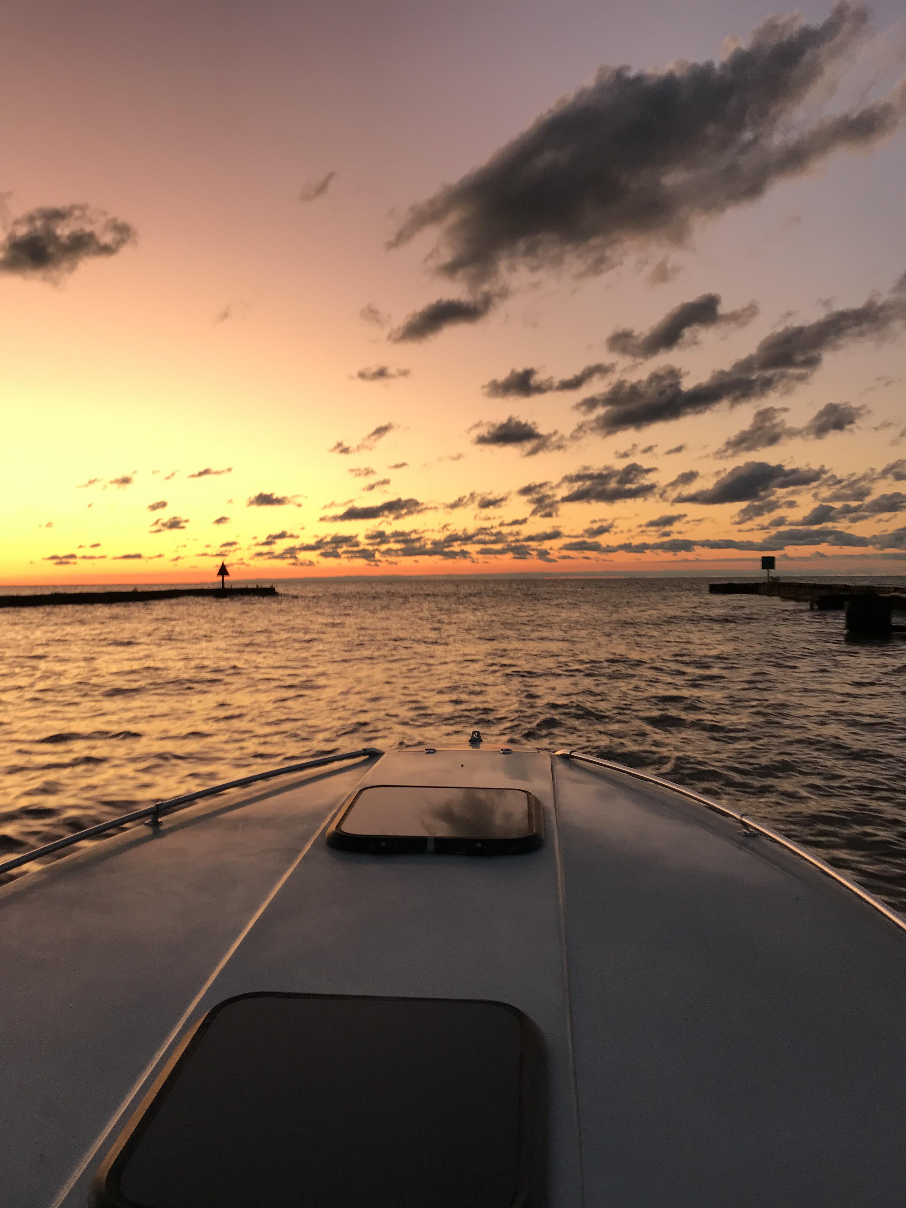 Lake Erie sunset last night r/boating