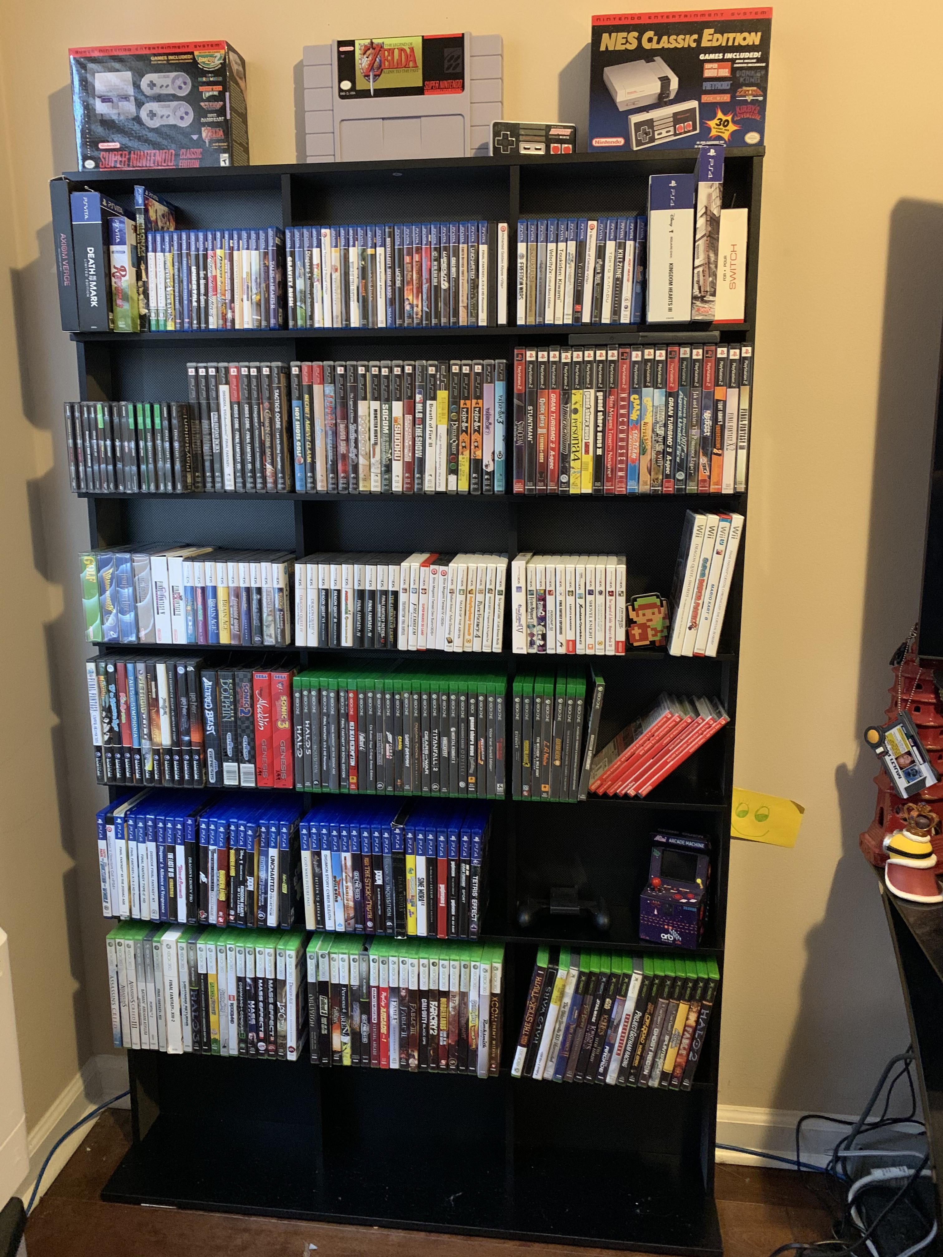 I finally got a shelf so I could compile a good majority of my