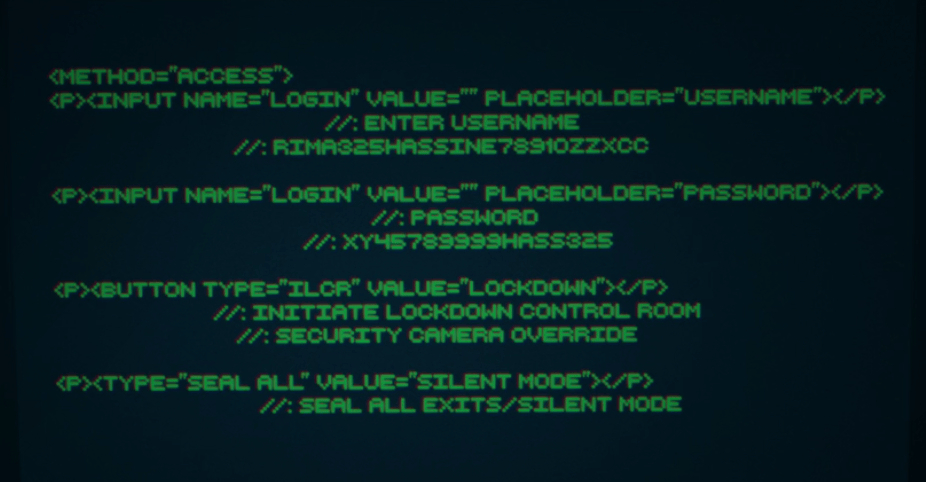 In Close (2019 Netflix) the state of the art security system interface