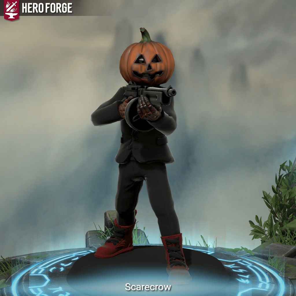 Scarecrow mob boss of the 1940's. He gets his hands dirty when he needs to since he can't trust