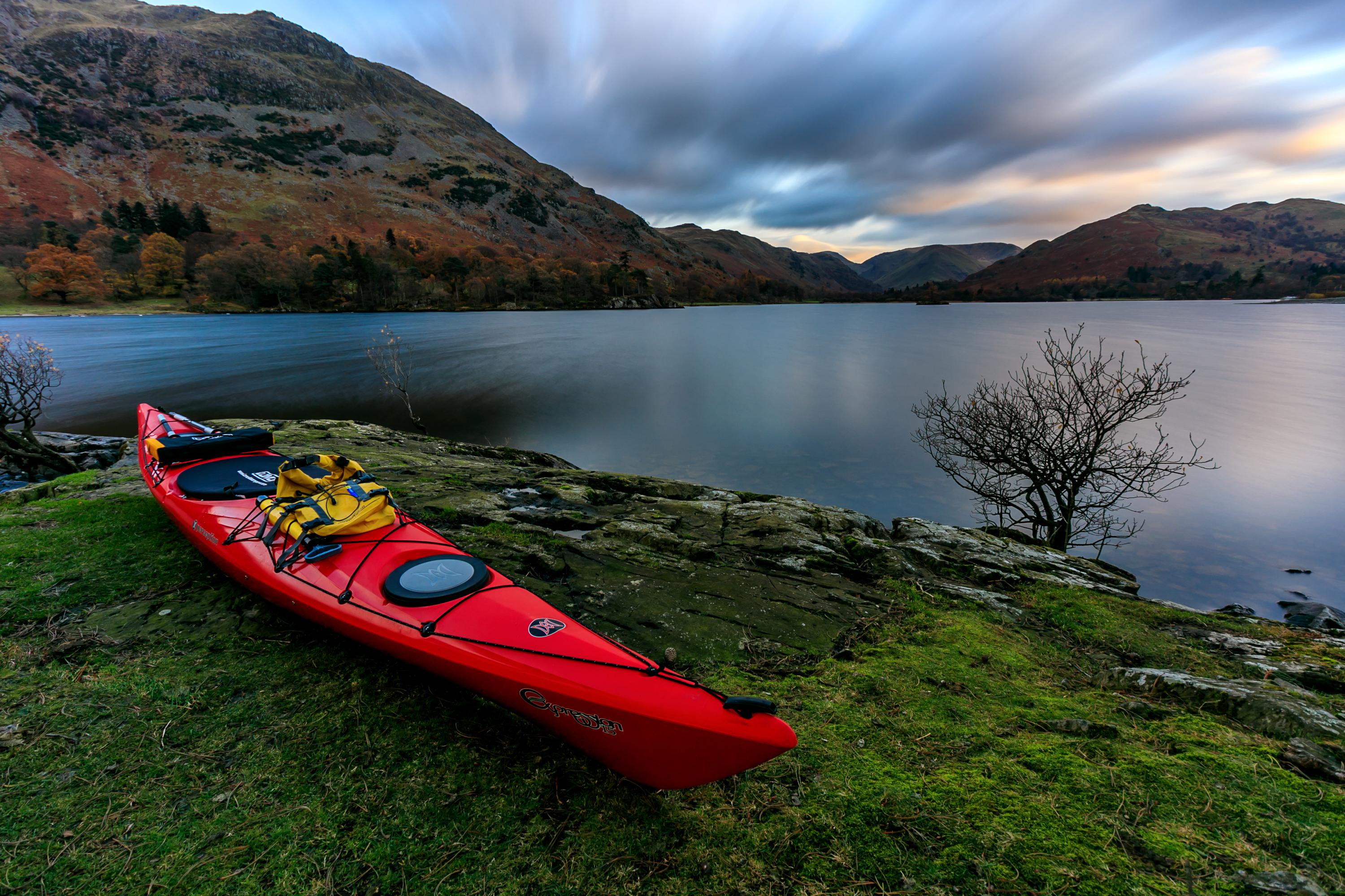 Kayak camping on Ullswater, England with the Perception Expression 15 👌