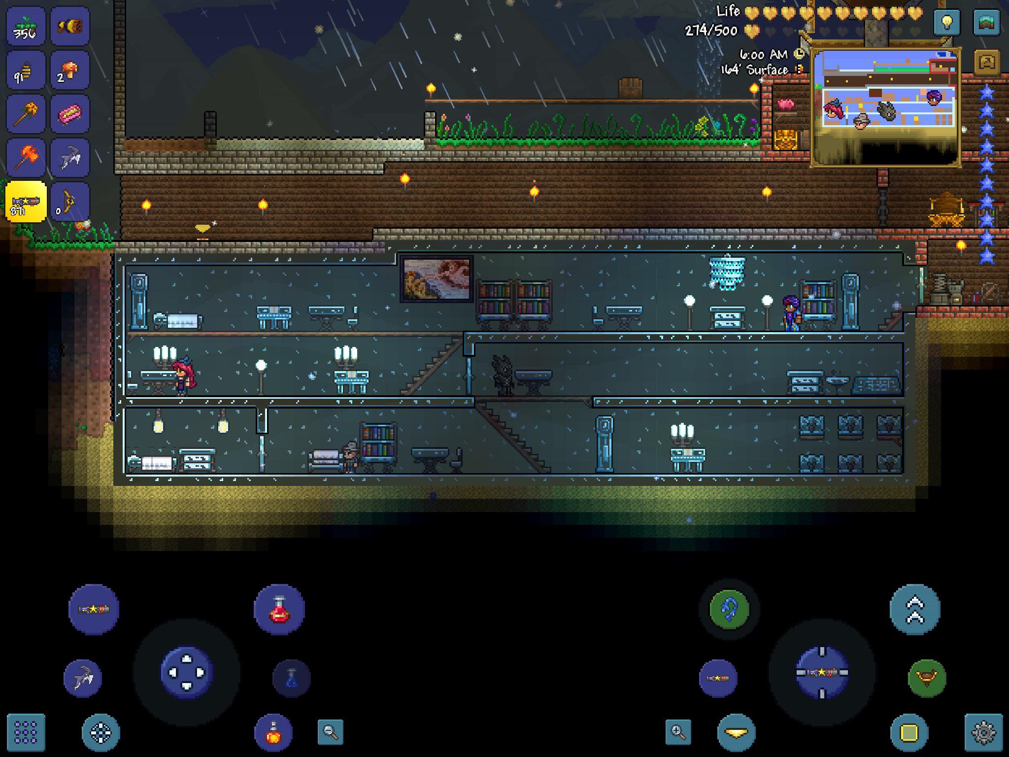 Glass house that I tried to make r/Terraria