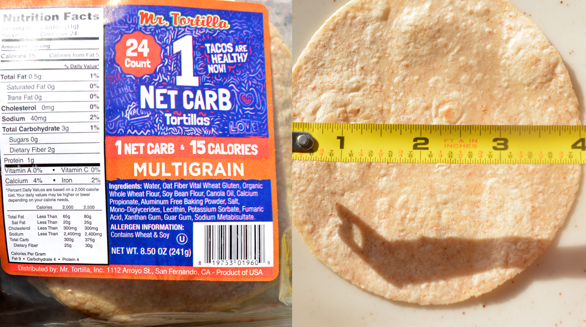 [review] I tried the 15 calorie street taco tortillas. They taste like