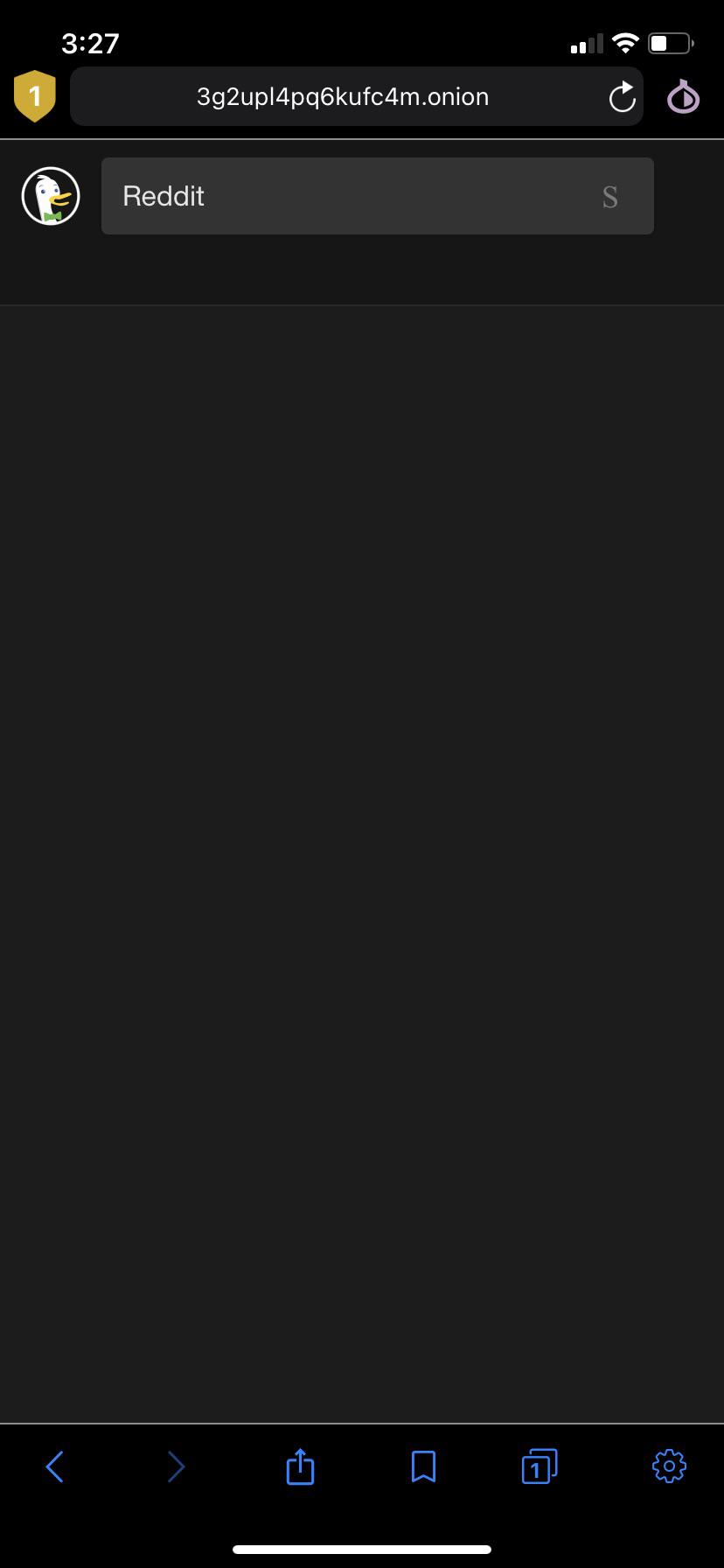 Hello for some reason my searches won’t appear using Onion Browser r