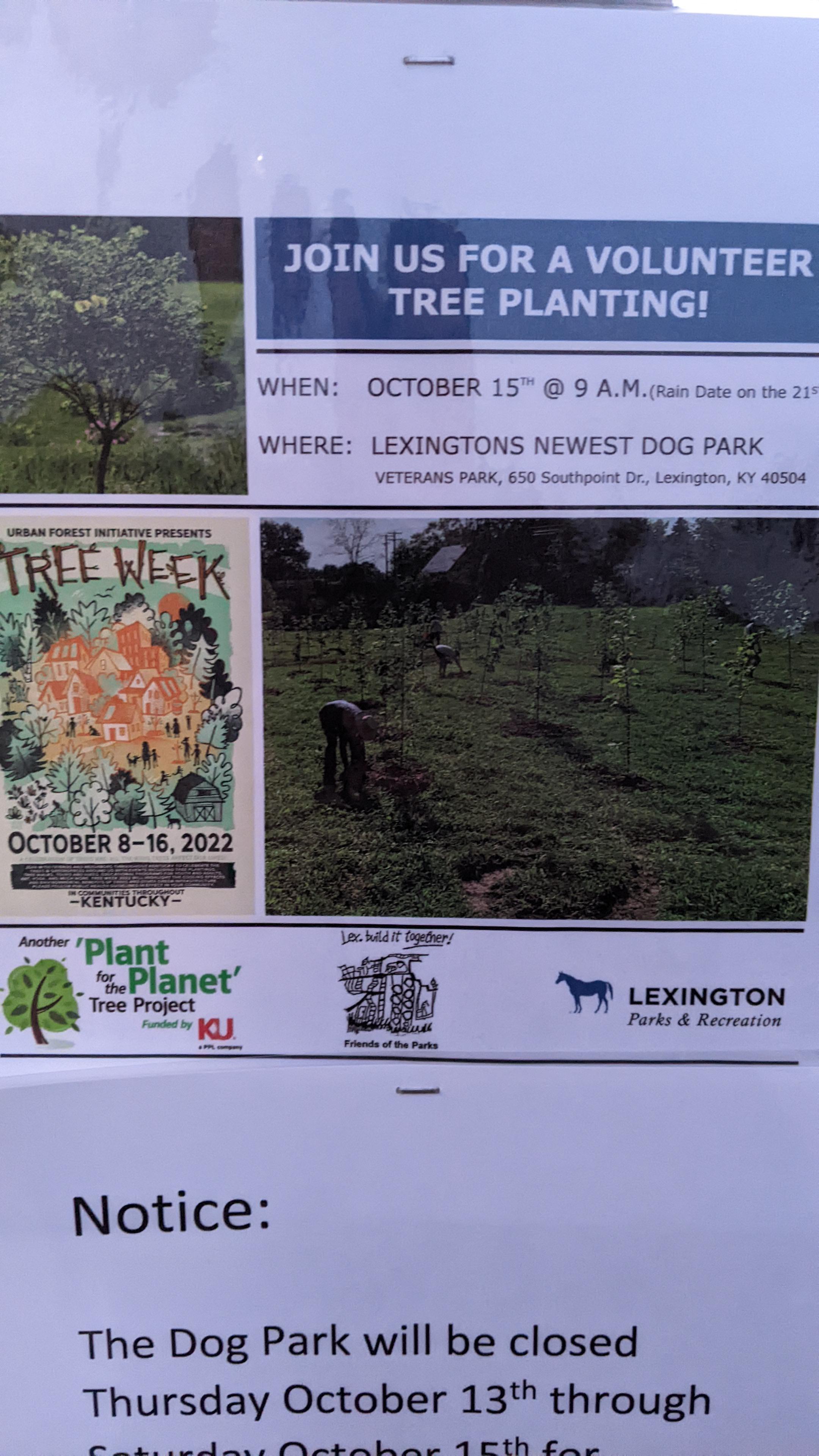 Tree planting at the new dog park r/lexington