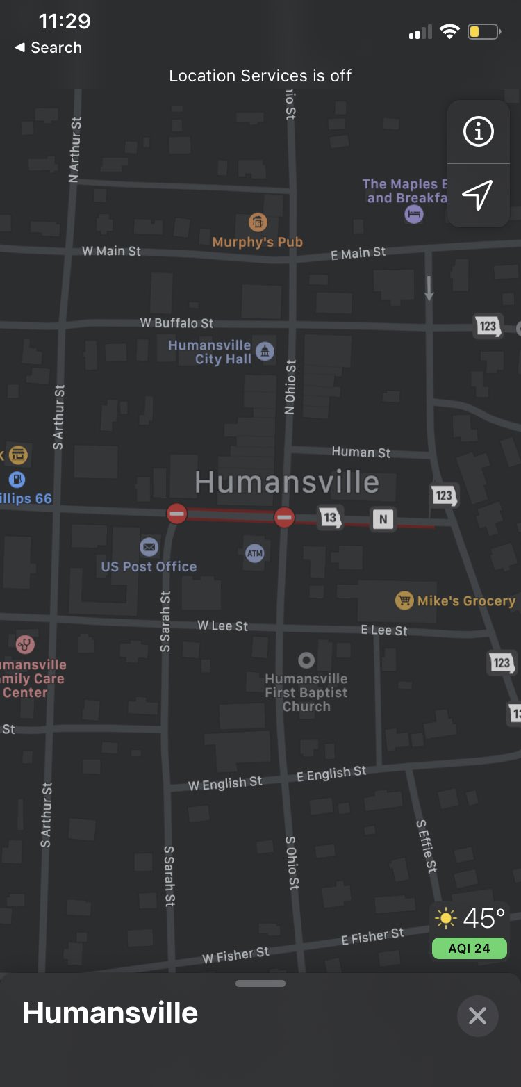 23rd Human Street, Humansville. Nothing suspicious here. MapPorn