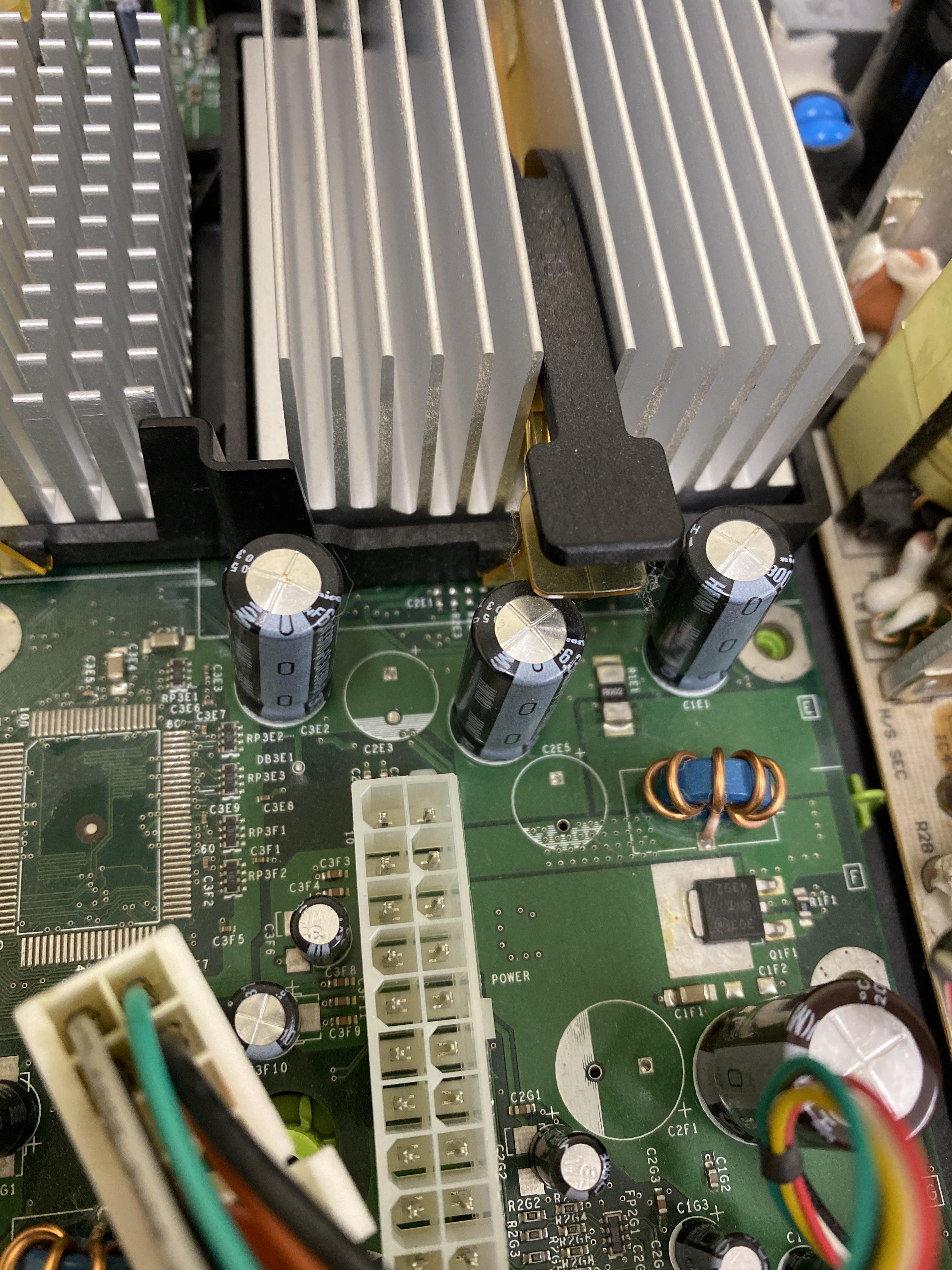 My original Xbox flashes red, and I noticed these capacitors have a