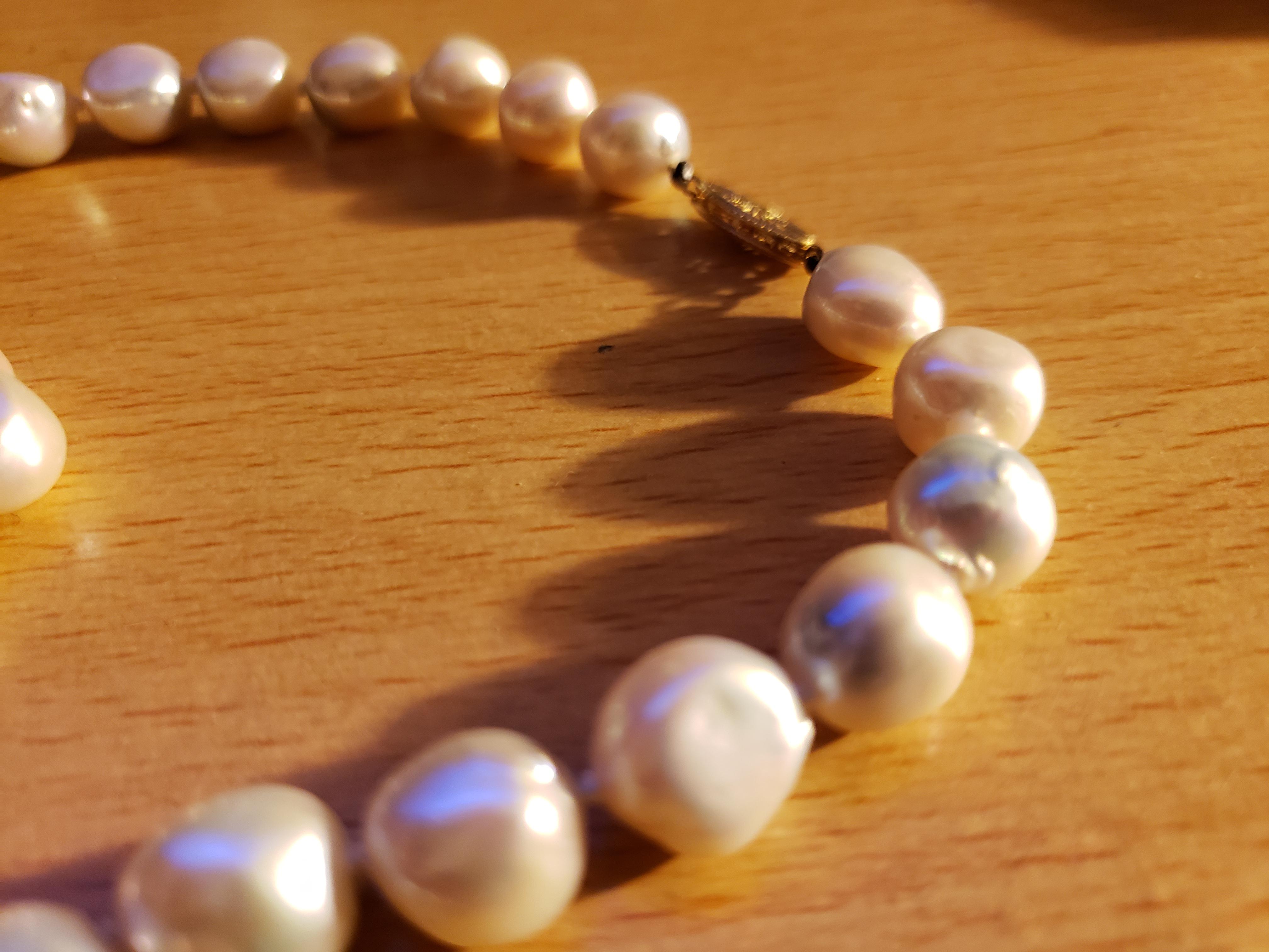 Are these set of Pearls worth anything? The clasp is 14k gold. But I
