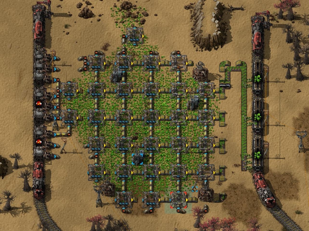 My First Uranium Mine (tell me what you think about it) r/factorio