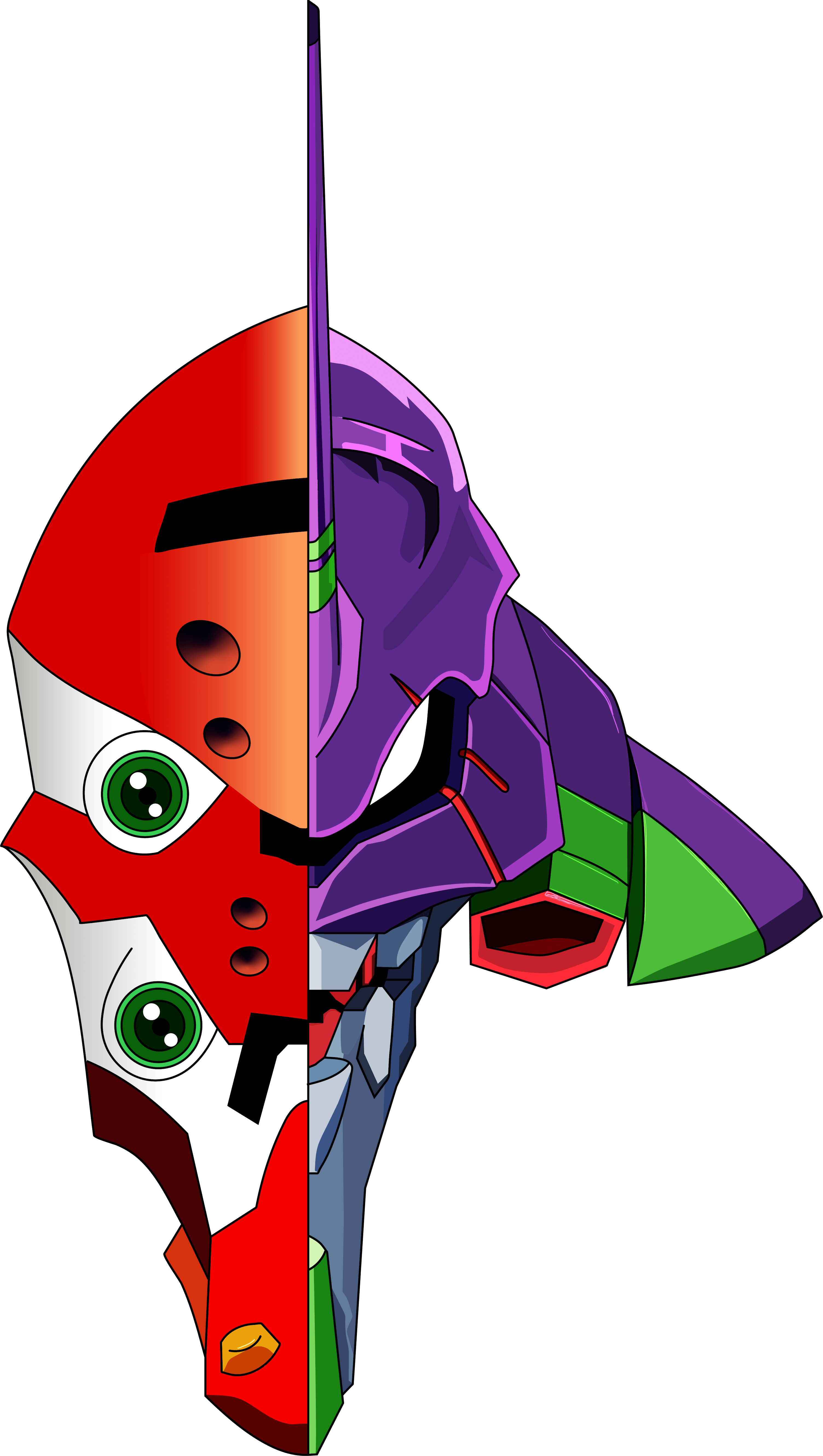 Neon Genesis Evangelion inspired piece created with Illustrator. r
