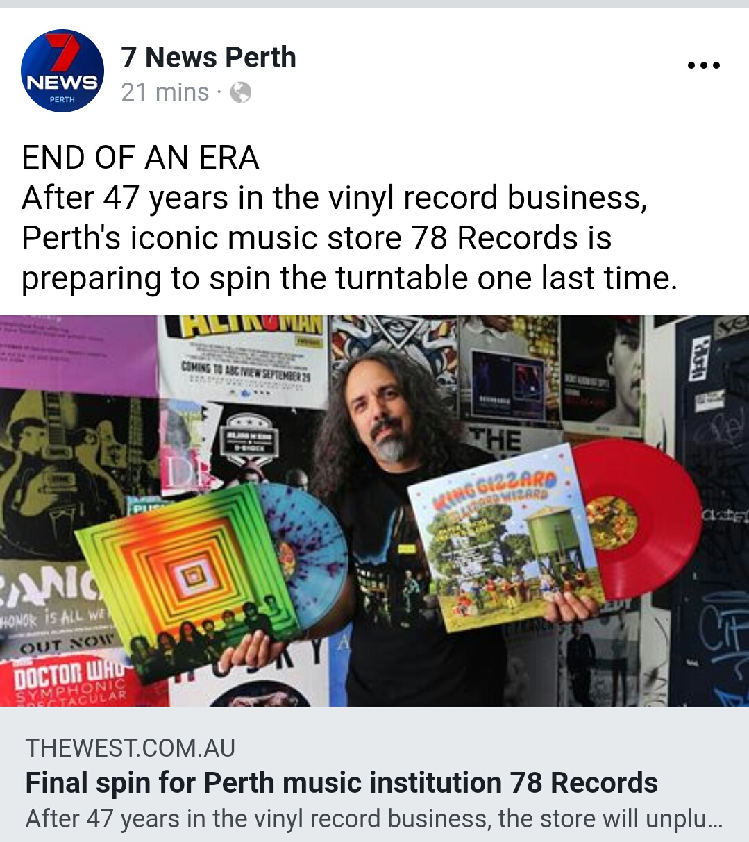 Gizz getting love as an iconic Perth record store closes r/KGATLW
