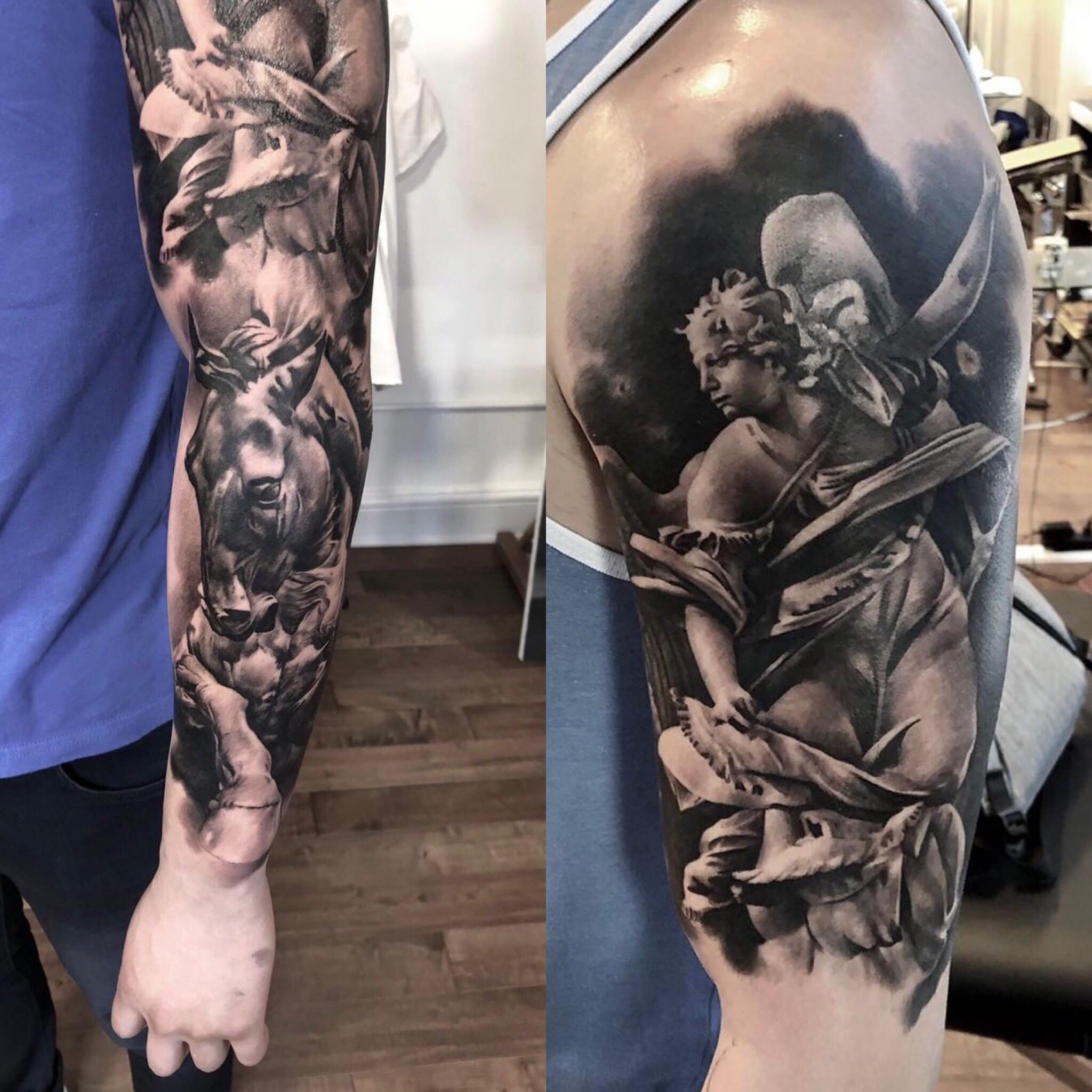 Angel statue and horse done by Augis_art_official at L.O.V.E. Machine