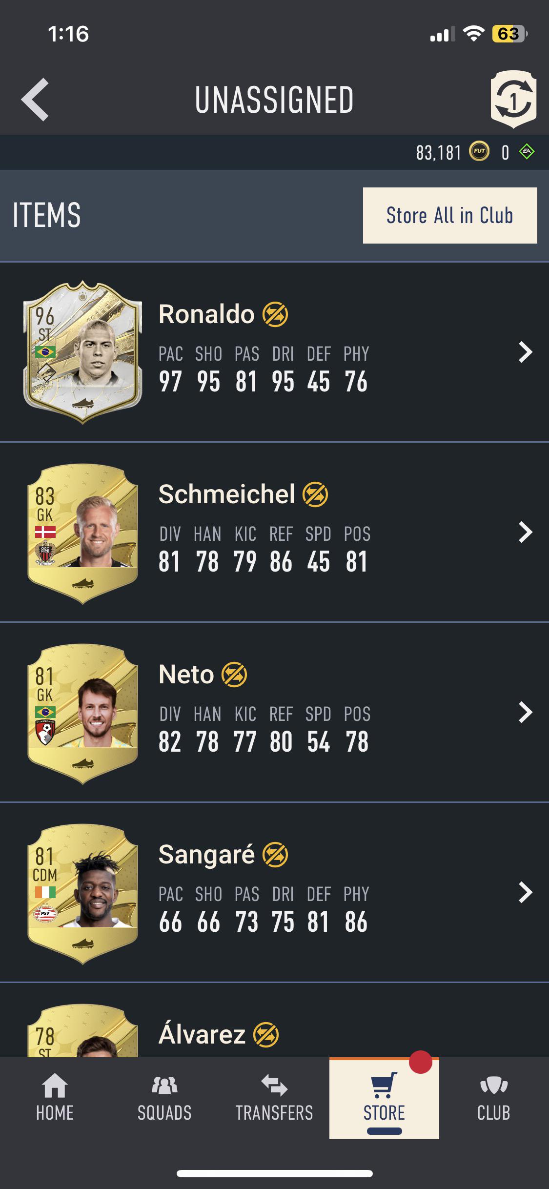 From a Small Rare Gold Players Pack. Officially used up all my luck for