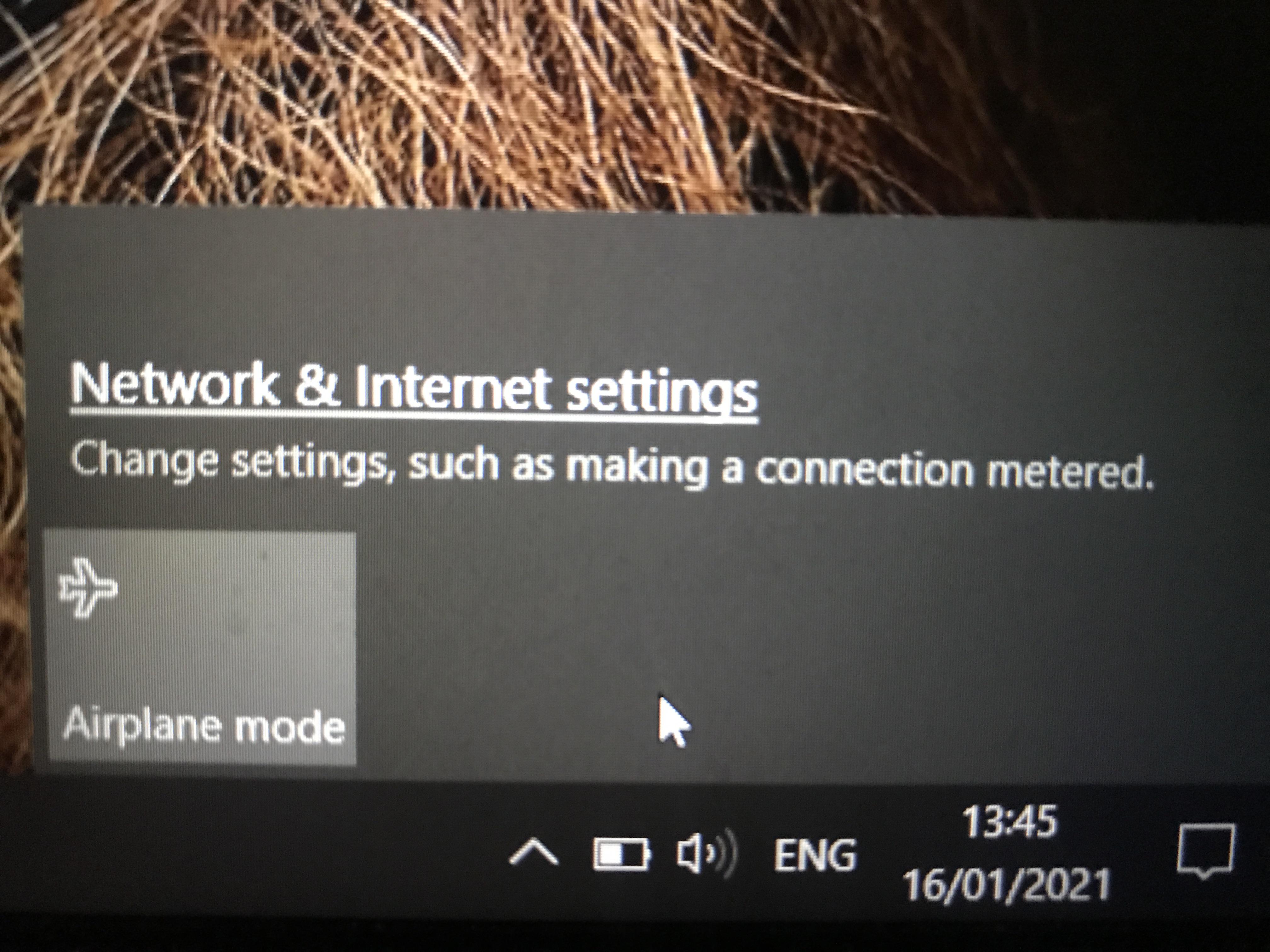 Hi Guys. I was using my laptop andbsuddenly the Wifi icon disappeared