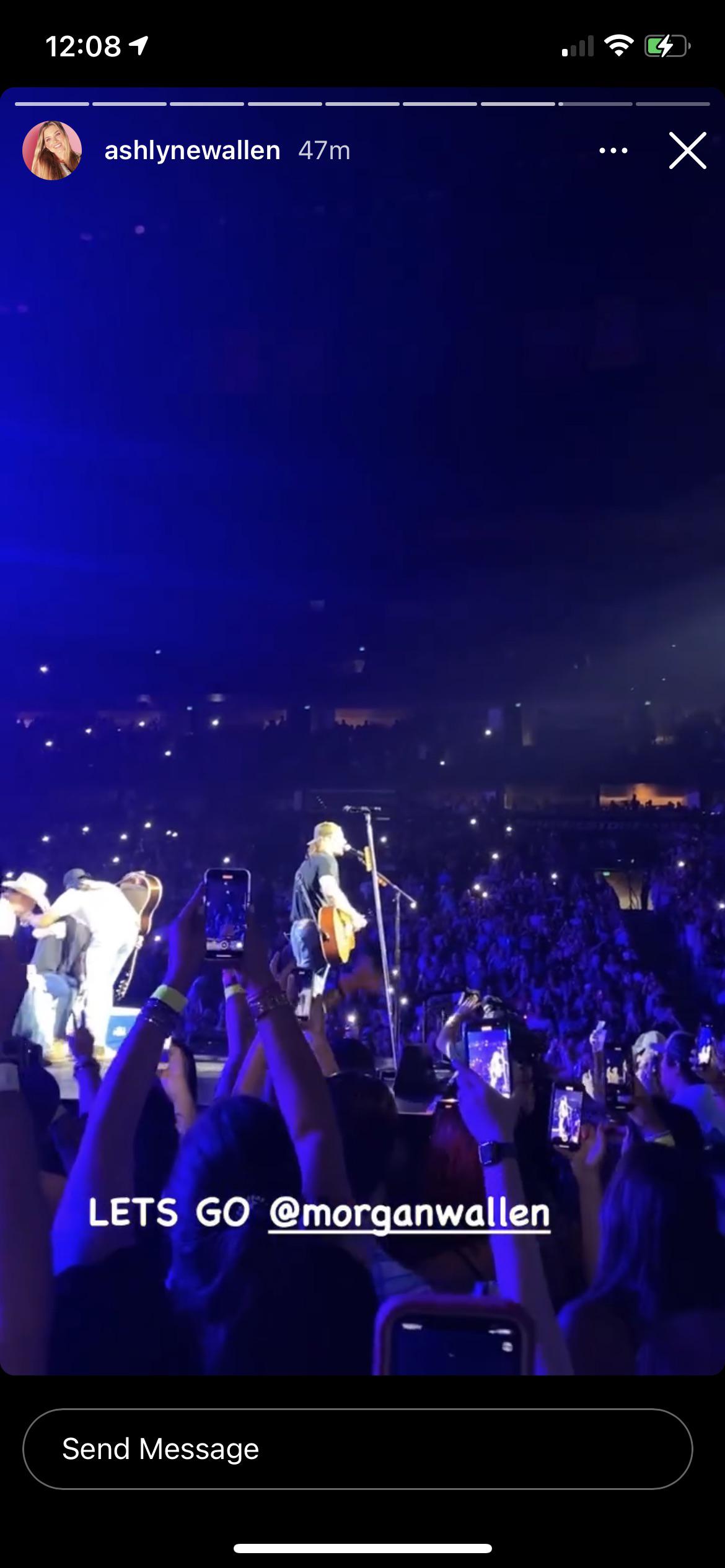 MW showed up at Luke Bryan’s concert in Nashville tonight r