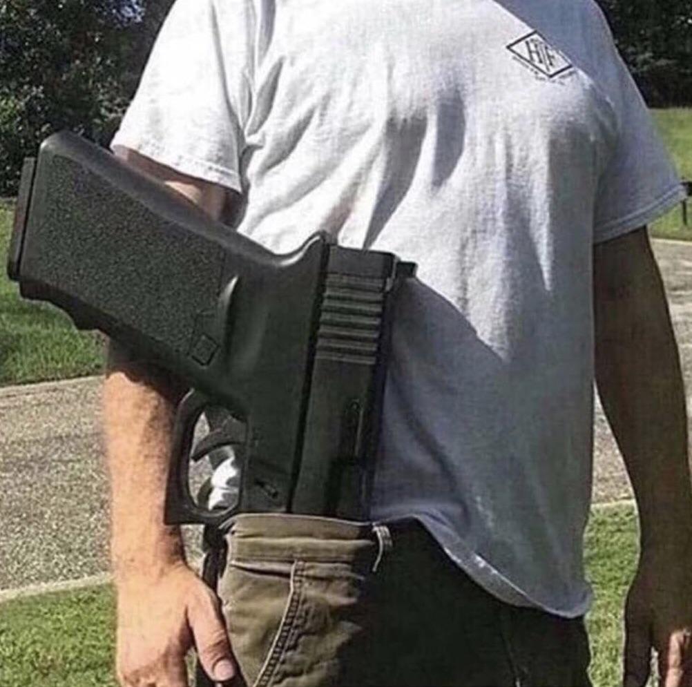 The Big Glock; Basically it’s a regular Glock but it’s big, need I say