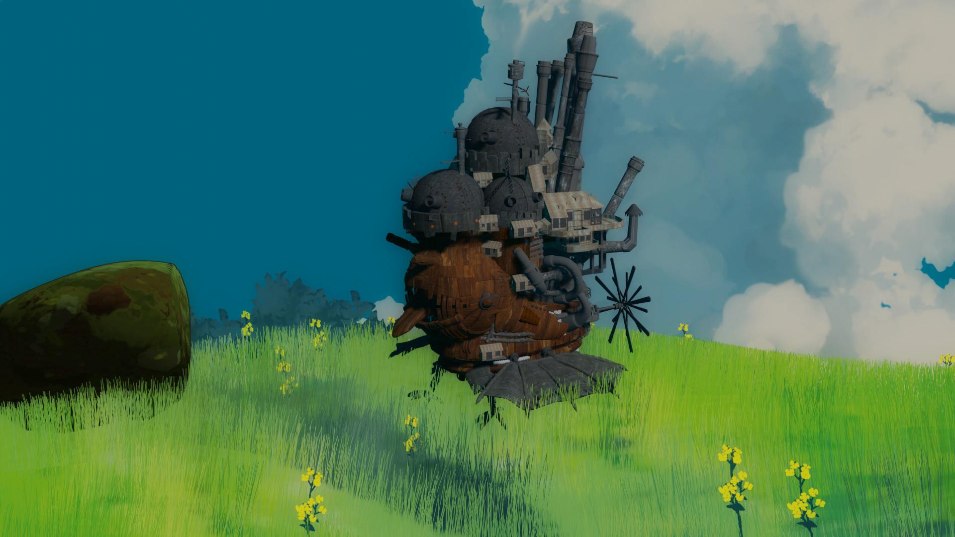 I tried making Studio Ghibli art r/blender