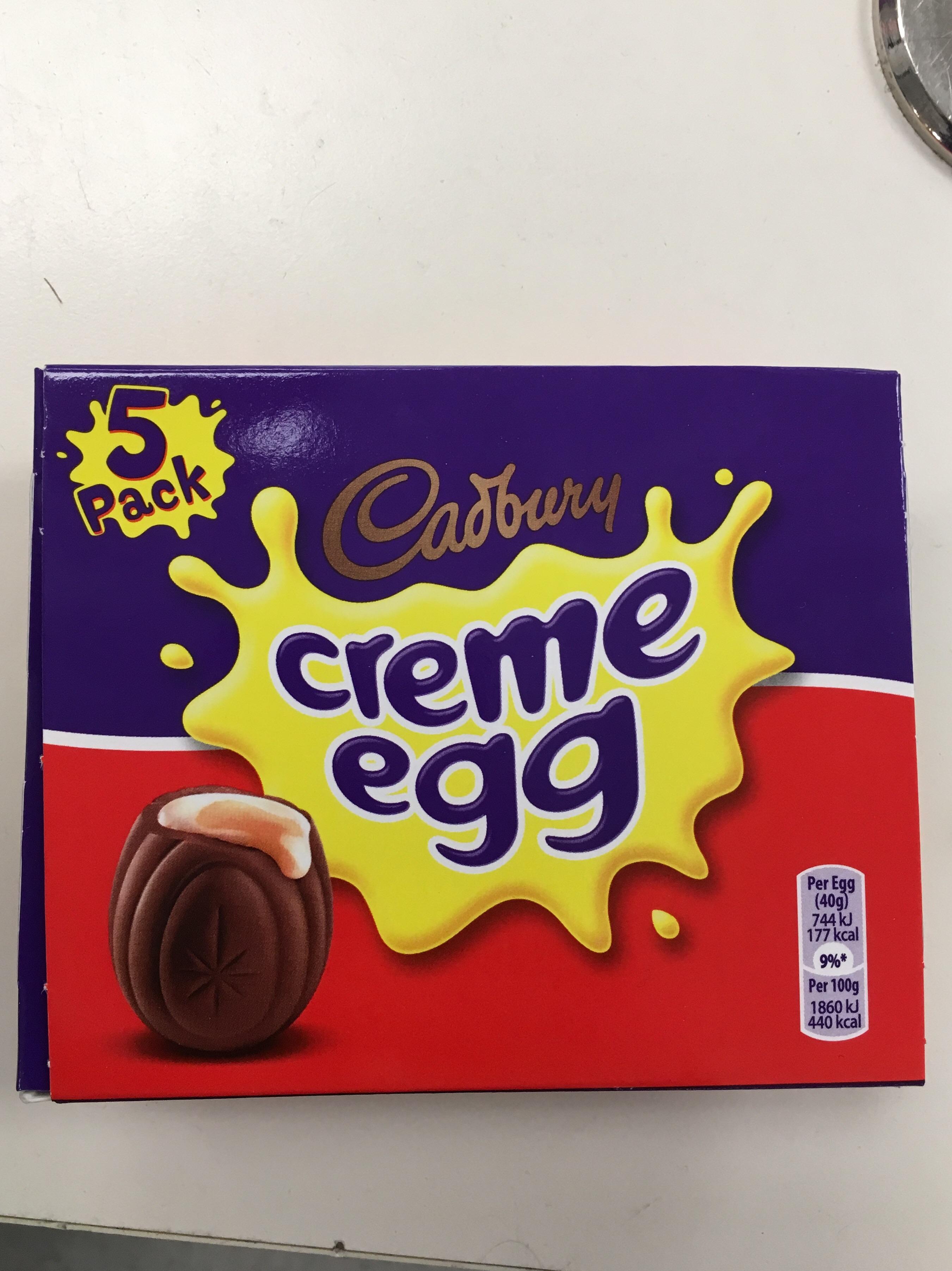 Creme Egg has changed pack size from 6 to 5 eggs . Even though eggs are