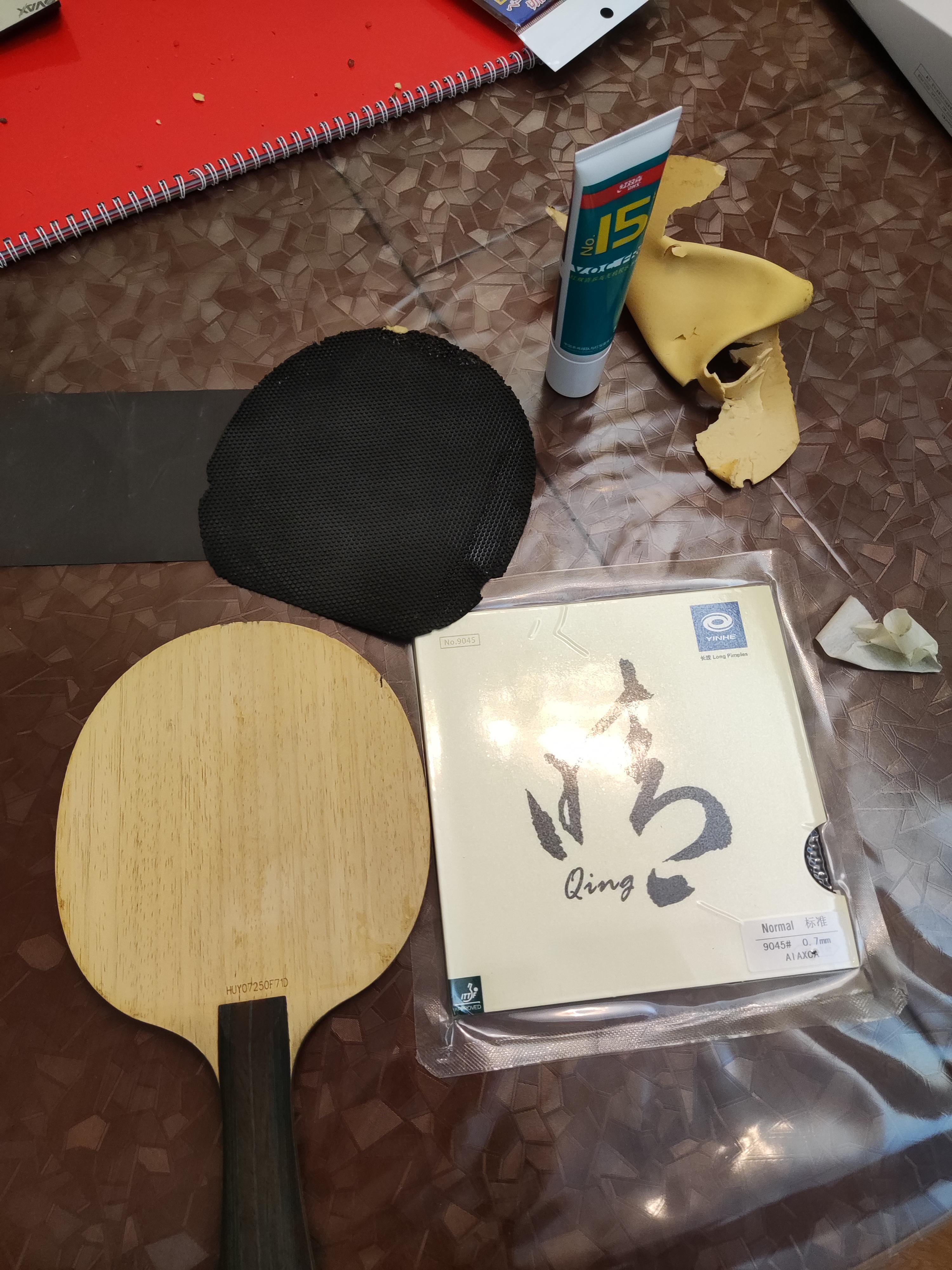 First time replacing my BH rubber, harder than expected to peel off the old rubber as the sponge