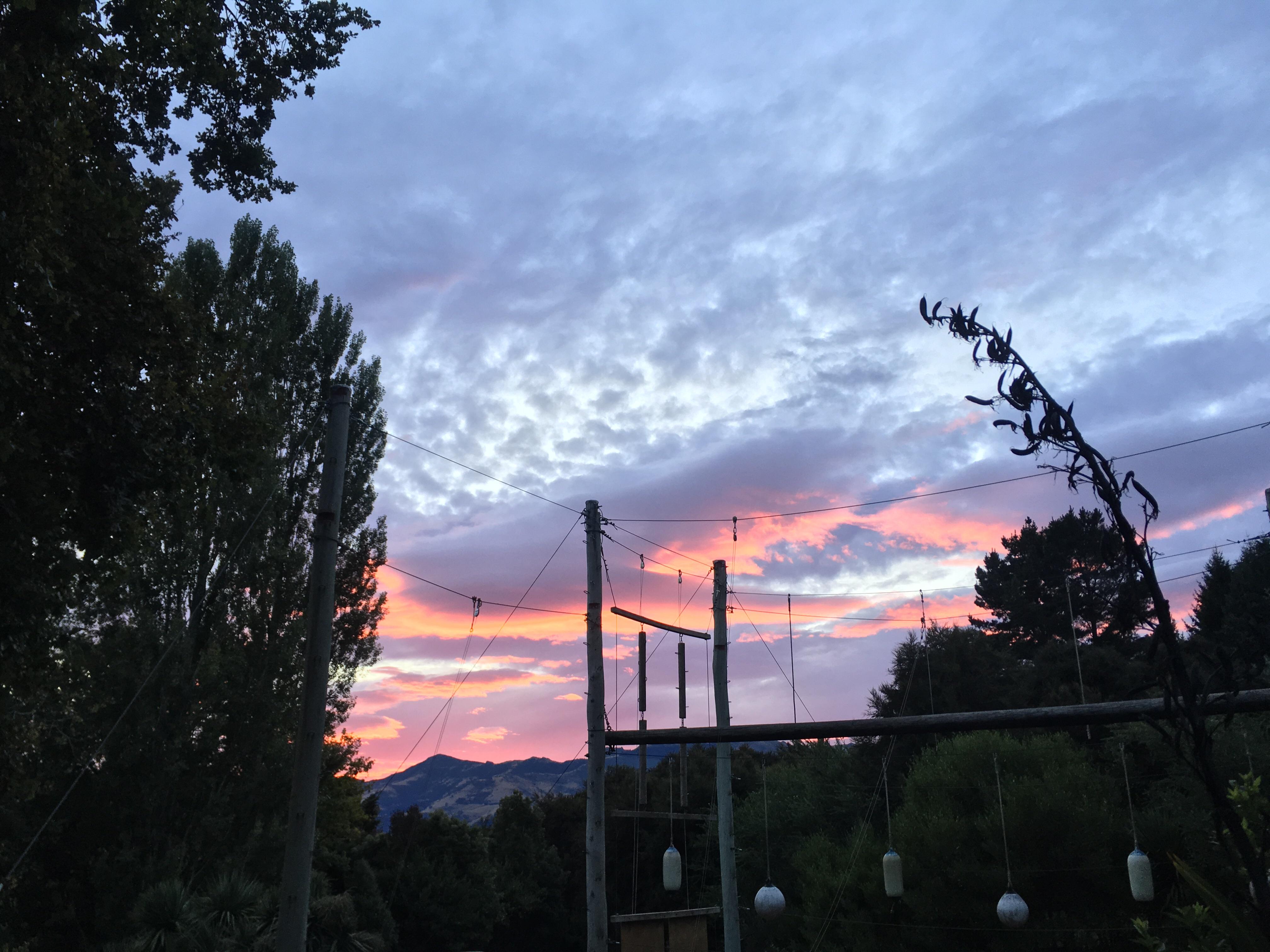 Purple sky, Wainui, Banks peninsula, New Zealand r/pics