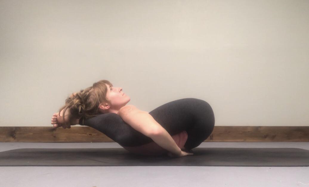 yoganidrasana or the sleeping yogi pose. r/yoga