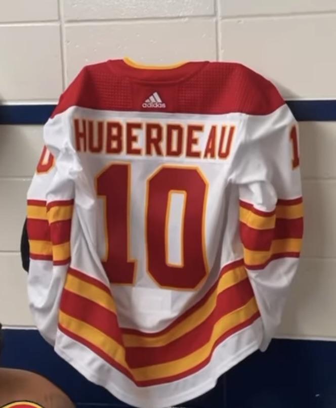 First look at Huberdeau’s away jersey!! r/CalgaryFlames
