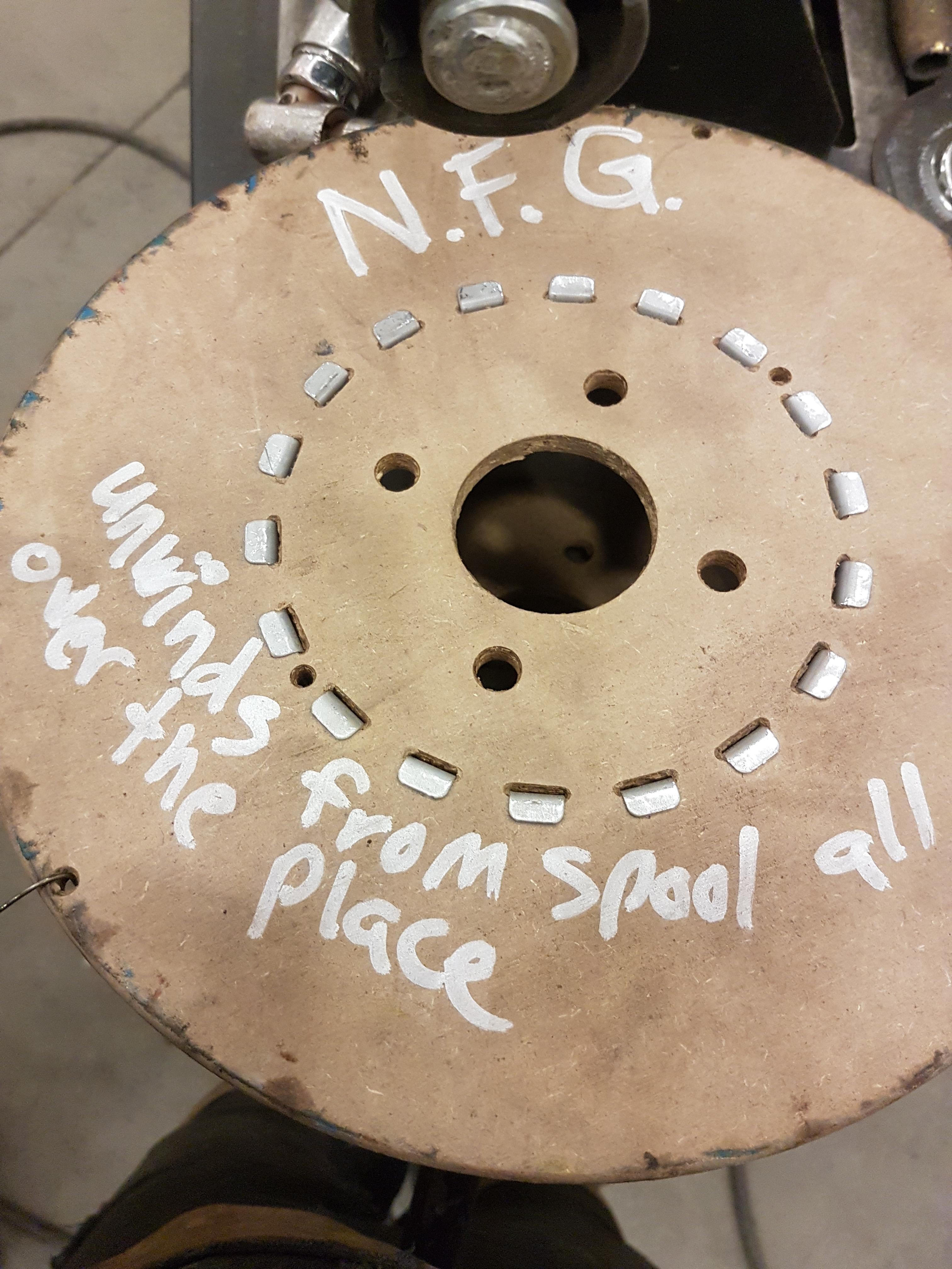 I can't believe someone, trained in welding. in my shop. wrote this on