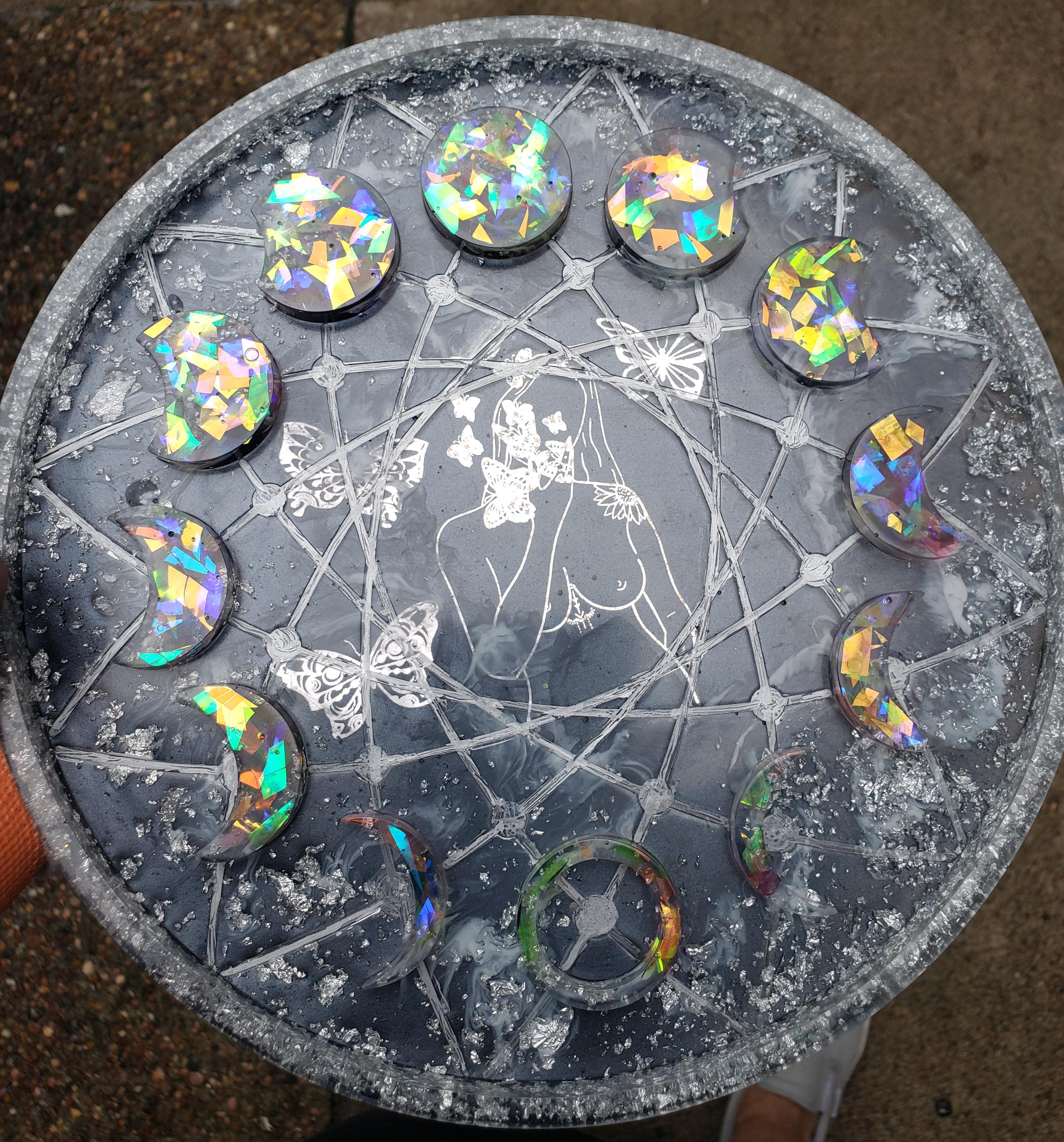 Moon Phase Tray/Wall hanging r/ResinCasting