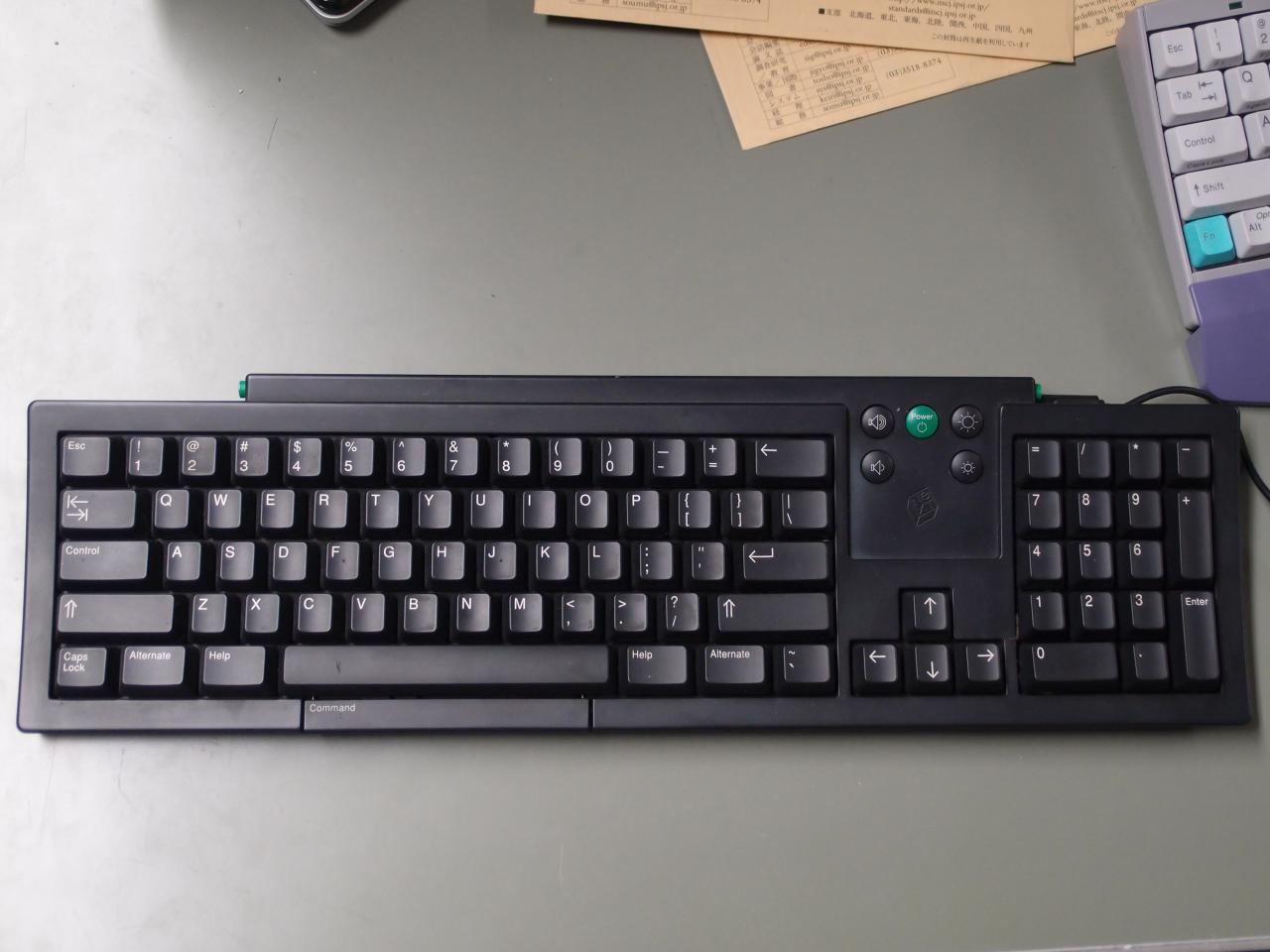 Try to find the command key on this thing old keyboard. When you see it