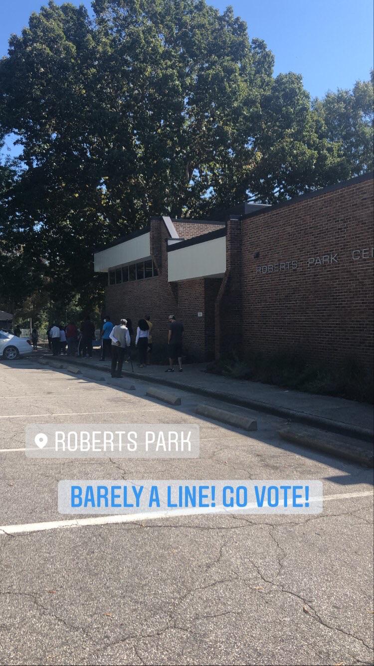 Around 1 PM at 1300 East Martin St. Go vote! r/raleigh