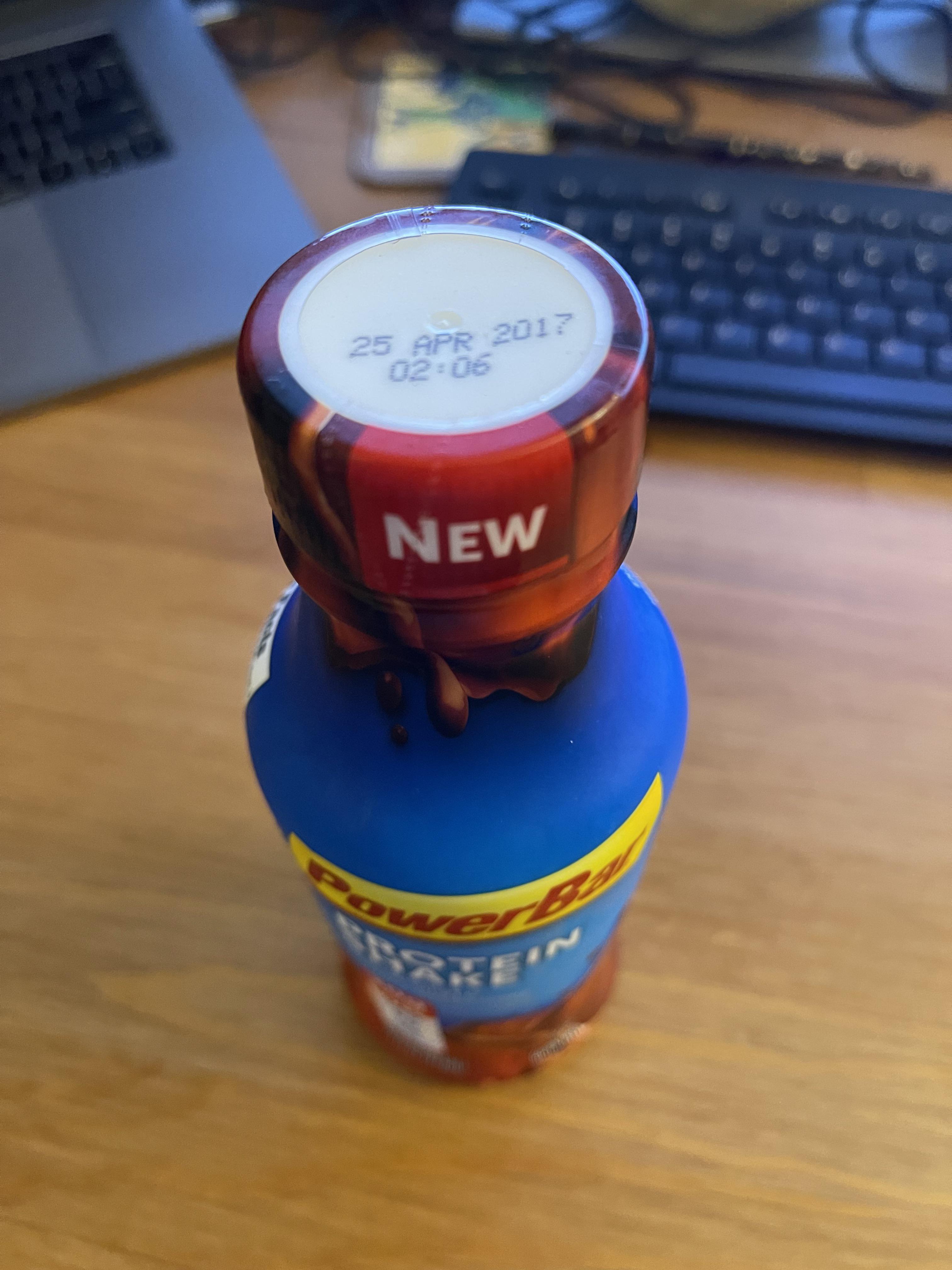 I found this protein shake in the back of my fridge. Hope I don’t die