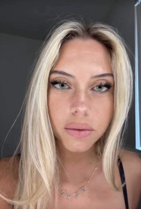 What’s her @? Apparently her name is Taylor Peach? But necklace says