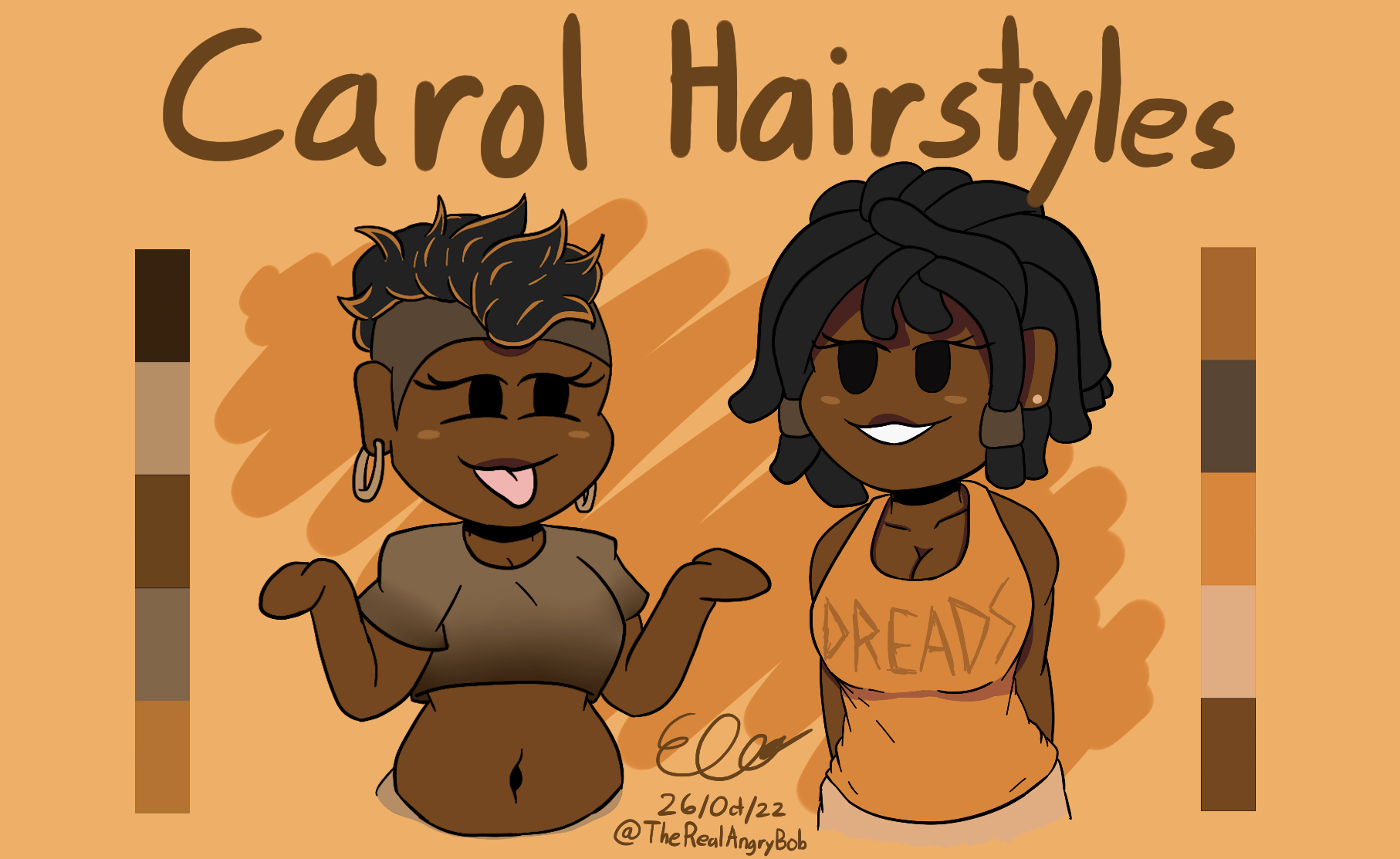 Carol in different hairstyles cuz I'm bored r/FridayNightFunkin