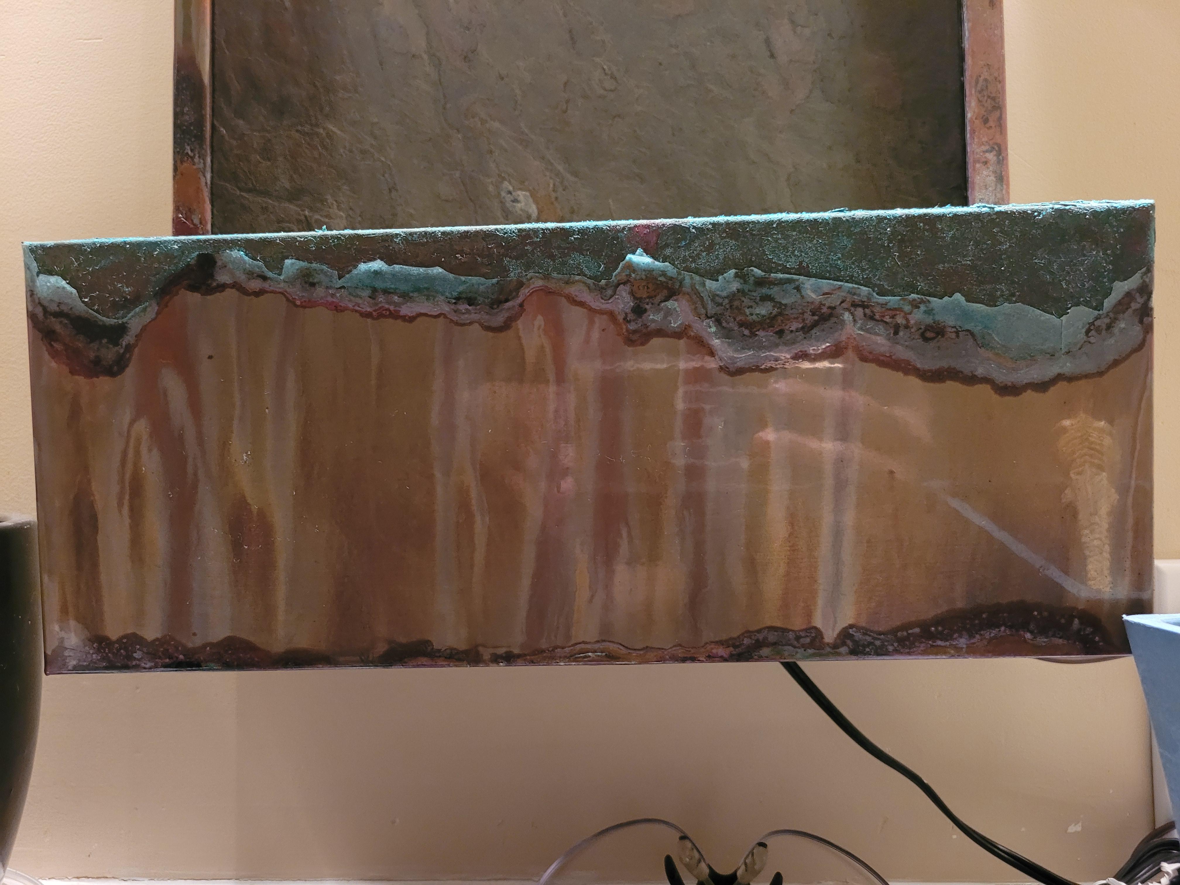 How can I preserve this patina? for epoxy resins or