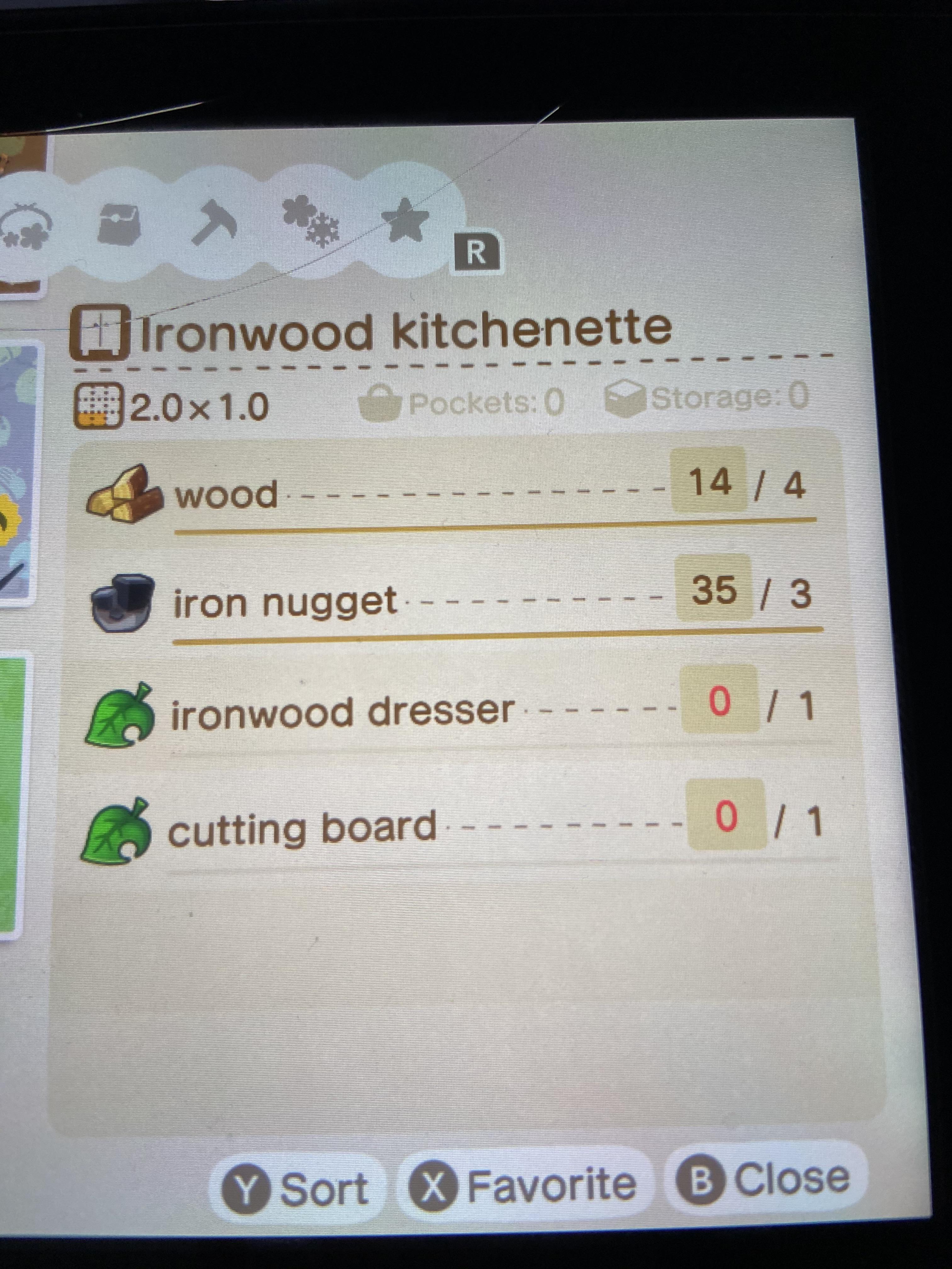 Anyone know how to get the recipe for cutting board or ironwood dresser