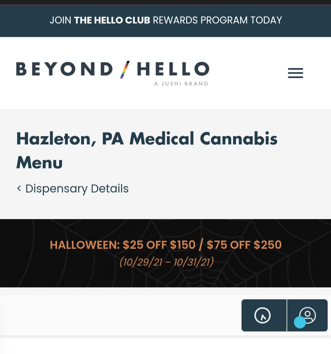 Beyond hello Halloween sales. Hazleton location. But looks like all