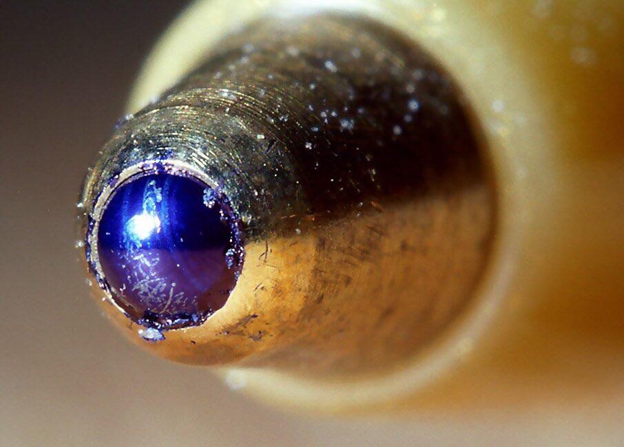 The ball of a ballpoint pen. Up close r/pics