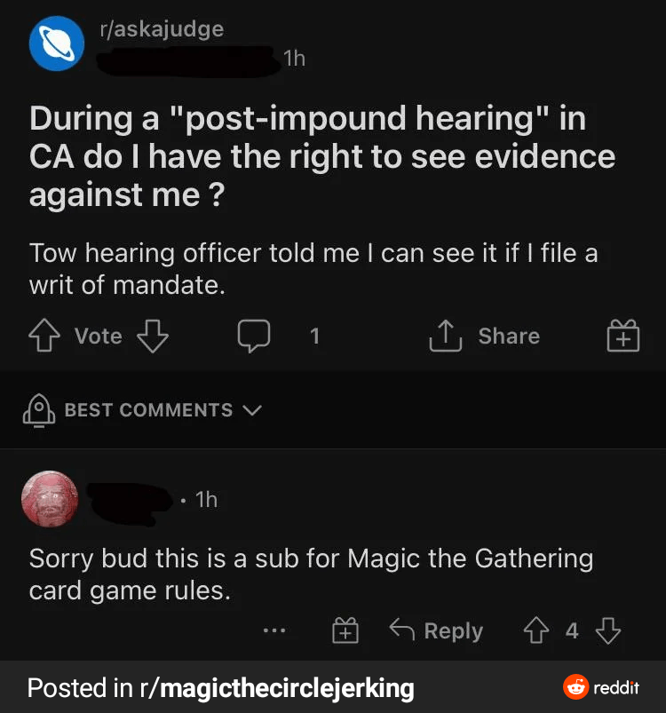 Clearly this isn't the only subreddit that has issues with posts