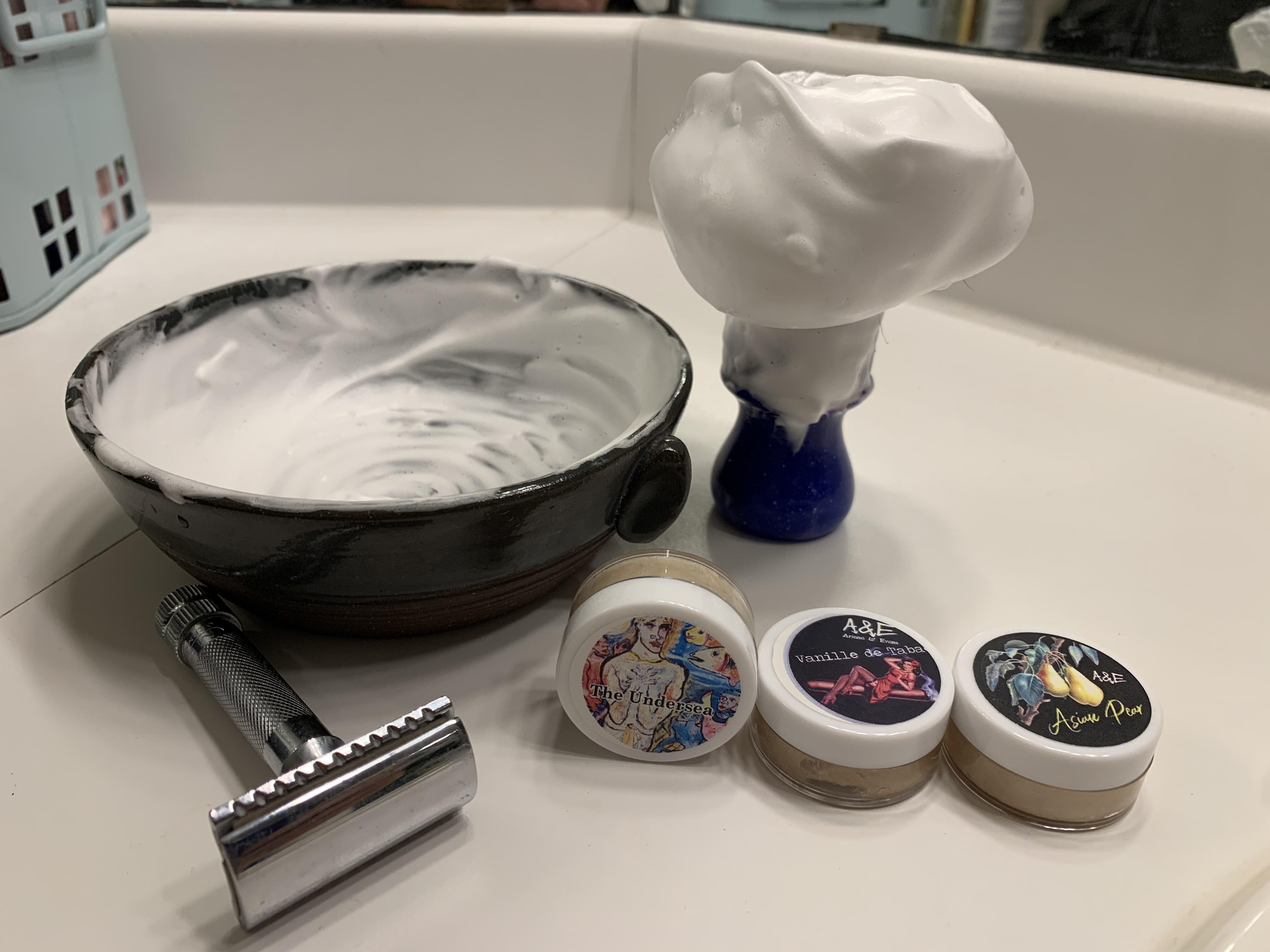 Picked up a few Ariana and Evans samples. Today’s soap The Undersea