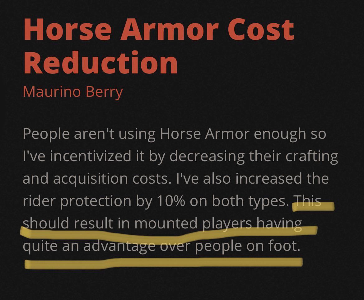 To all my fellow Rust players who complain about horse armor. Never