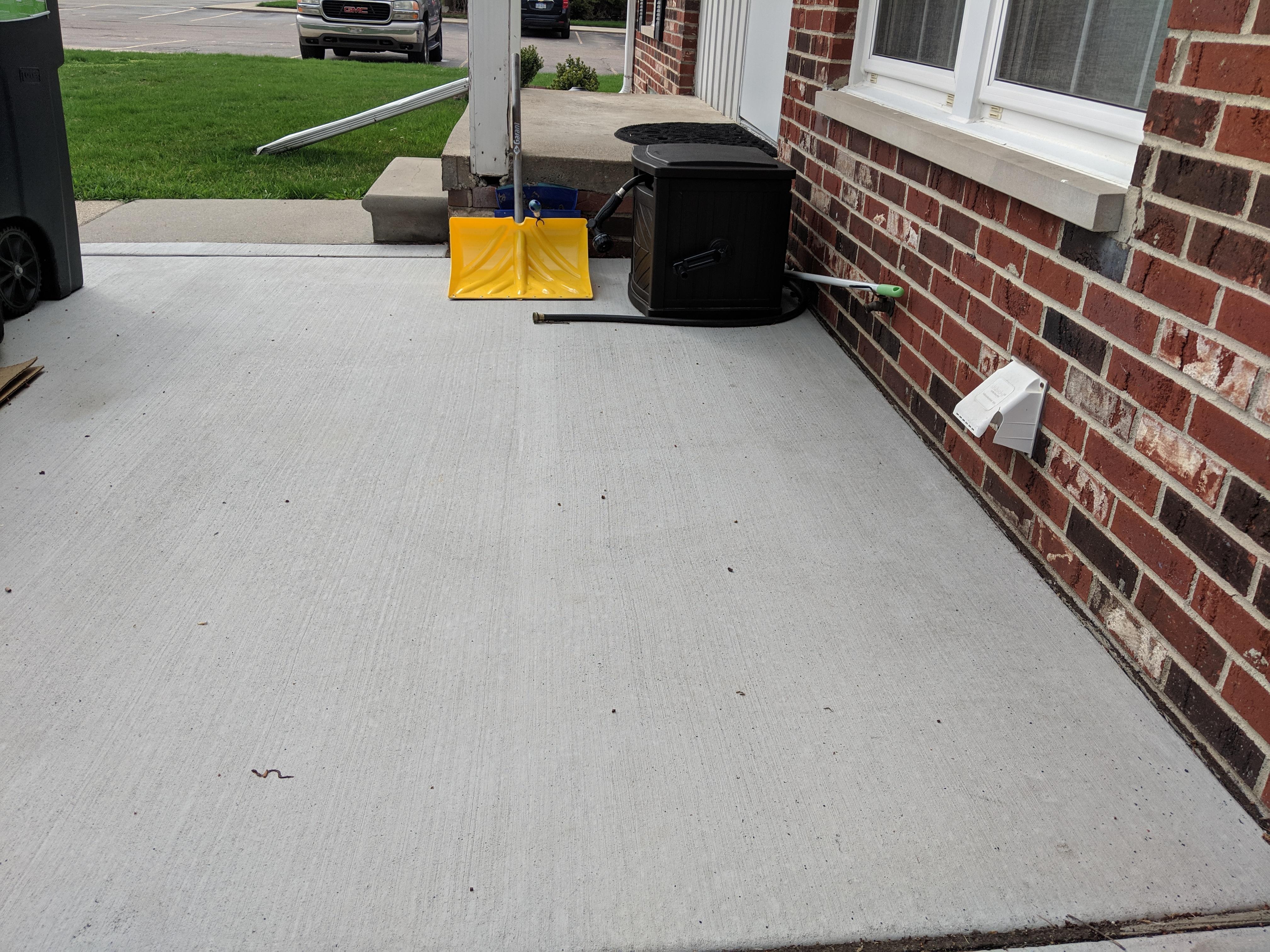 What stain is best for outdoor Michigan Weather Cement Patio