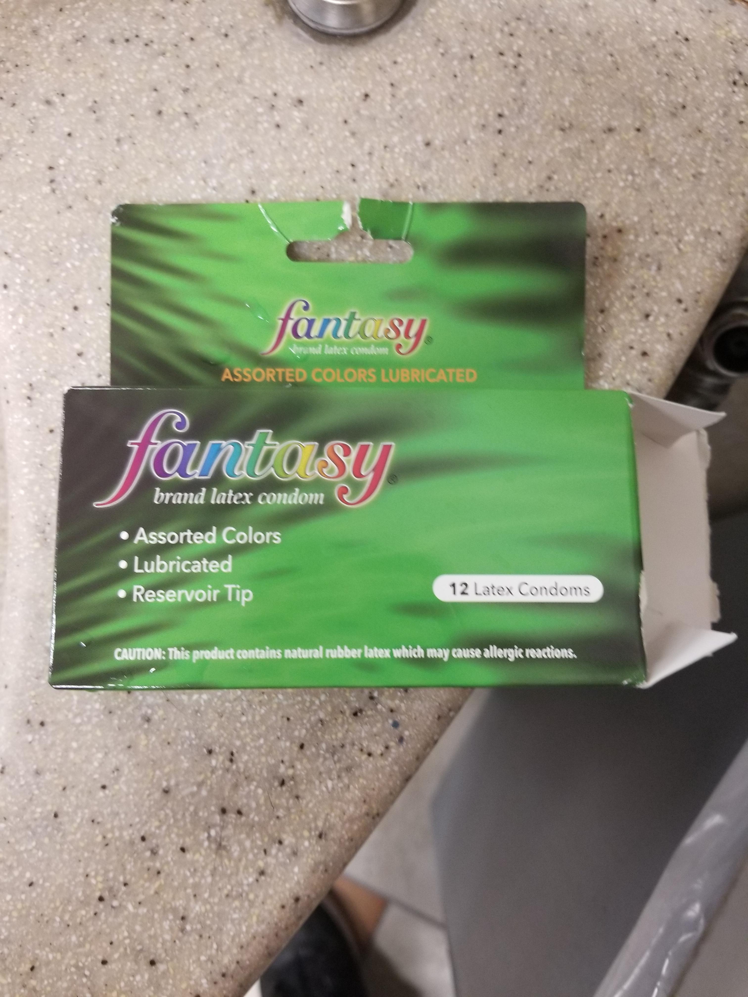 Found this box of 99 cent store condoms in the mens restroom. Hope the