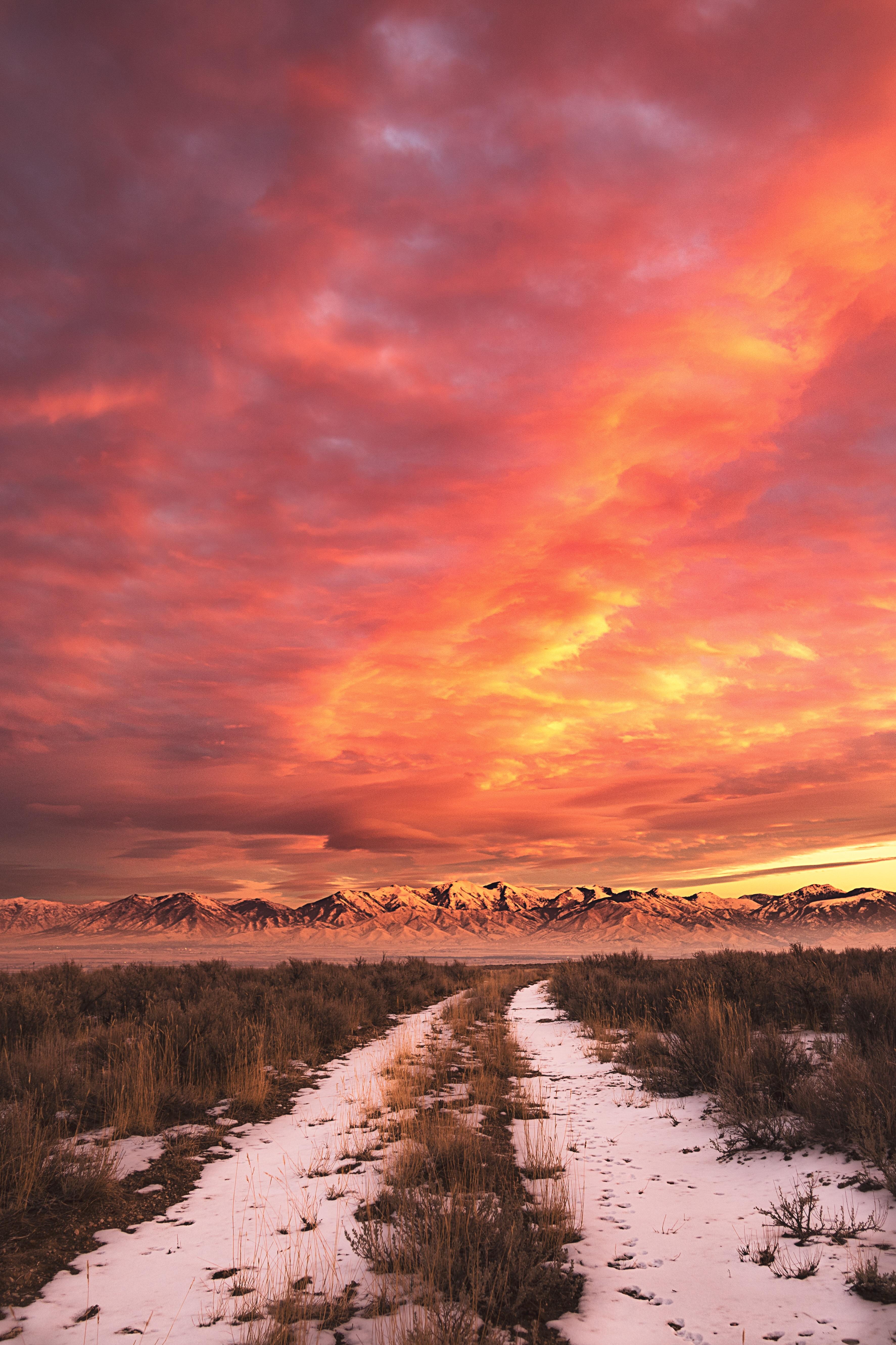 Spicy sky!! Rush Valley, Utah. r/pics