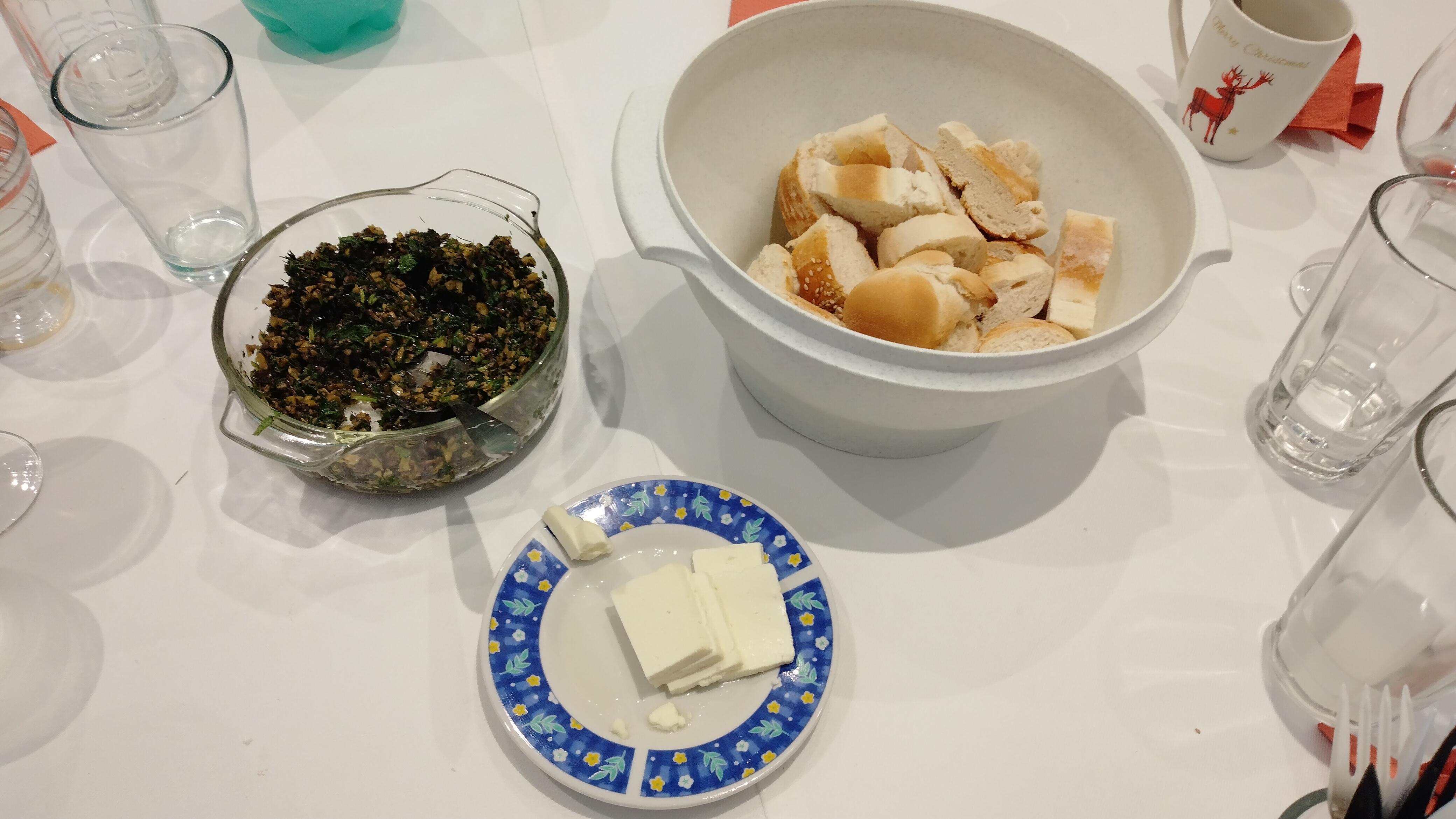 For the ney year's eve dinner I did some epytirium (greek olive relish