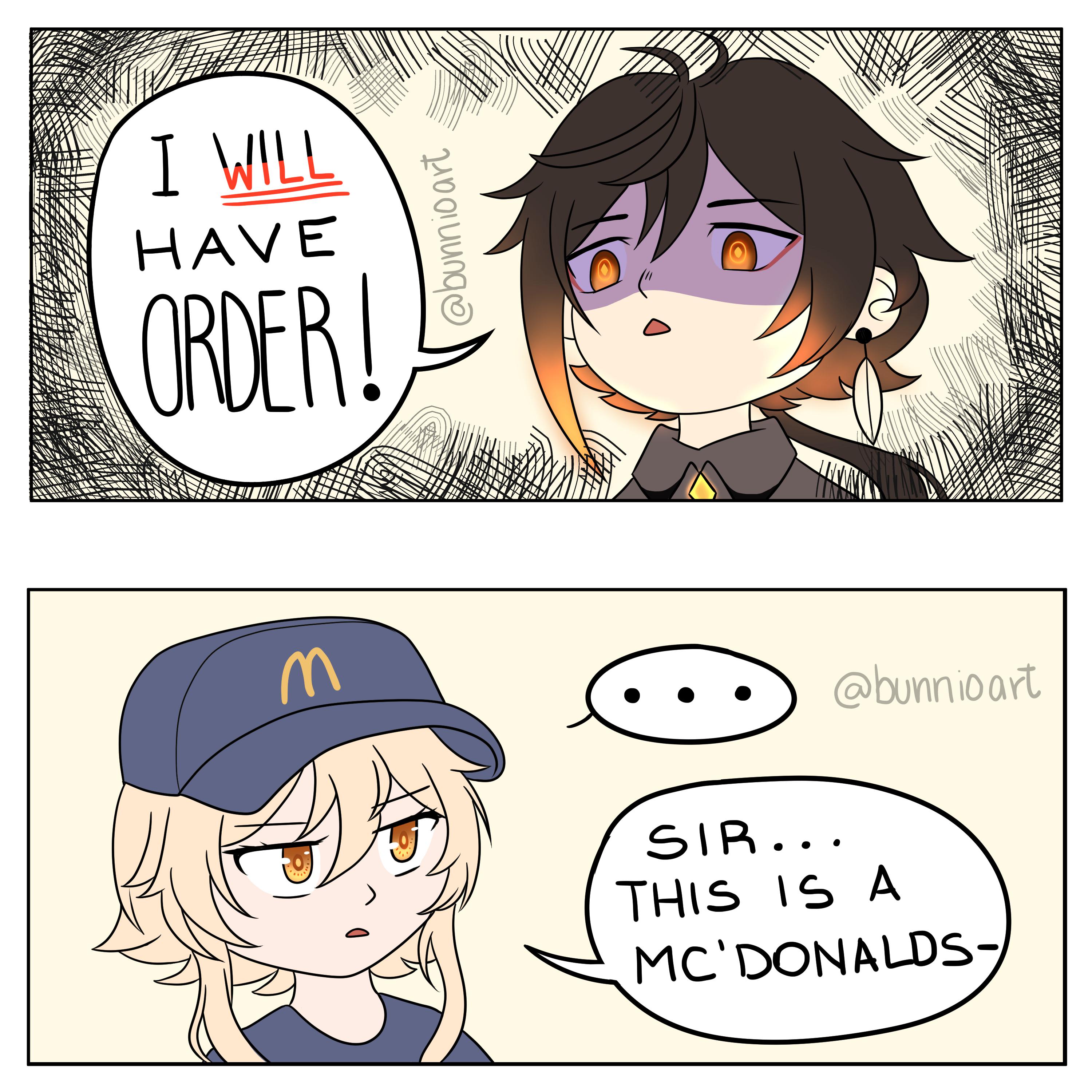 I HAD TO DO THE MEME I'M SORRY Genshin_Impact