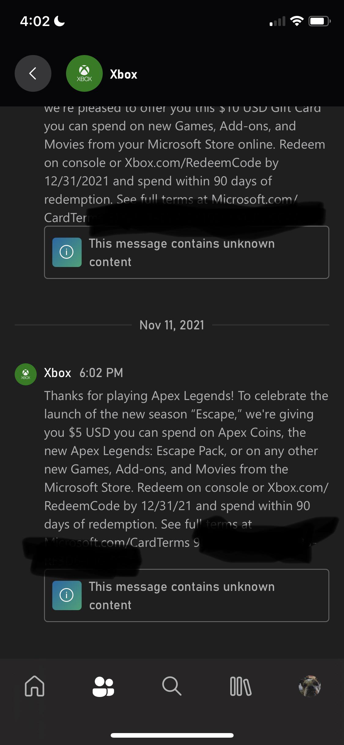 Xbox One New Message(08)