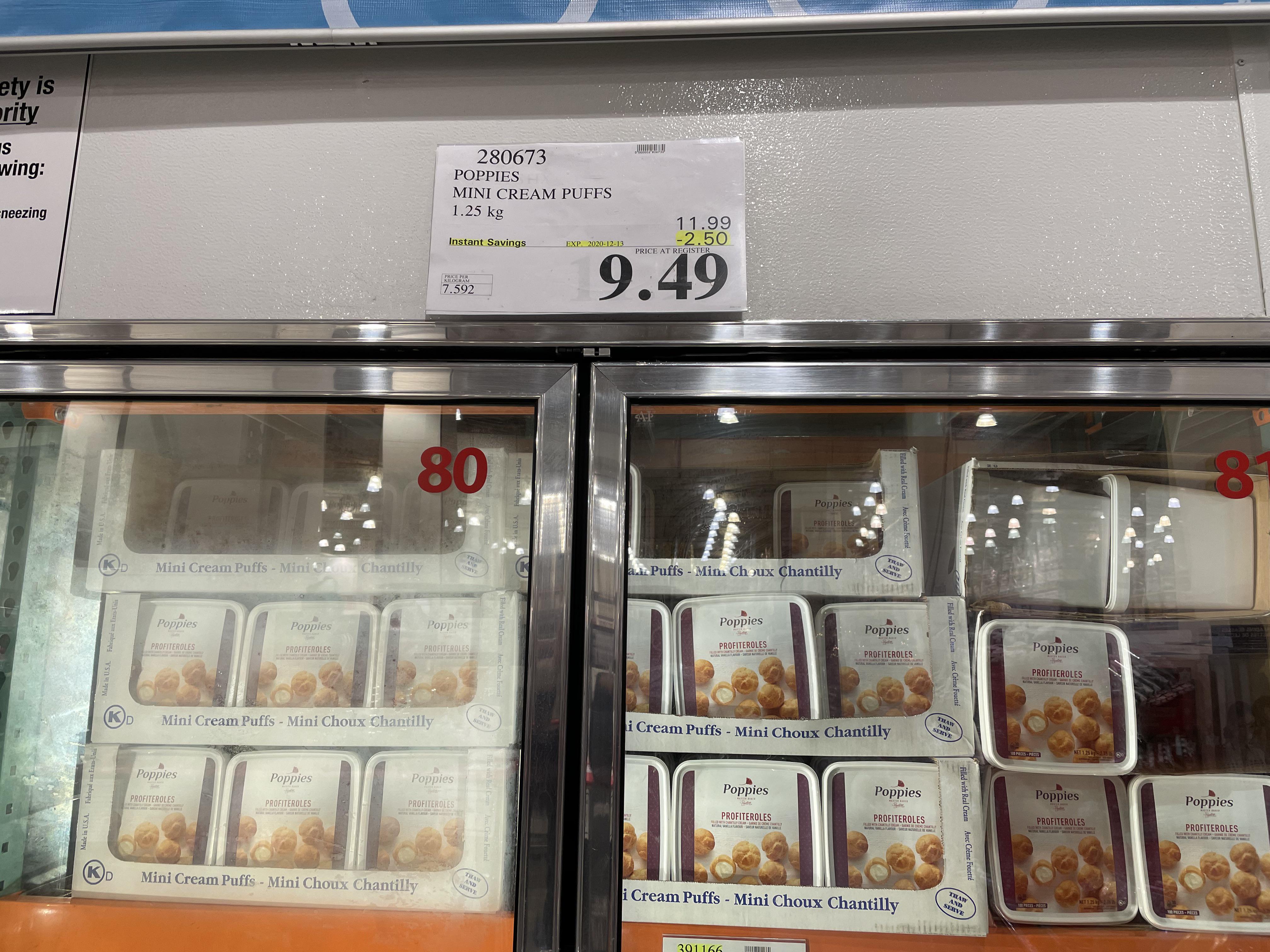 Ice cream puff on sale, Vancouver Canada. r/Costco
