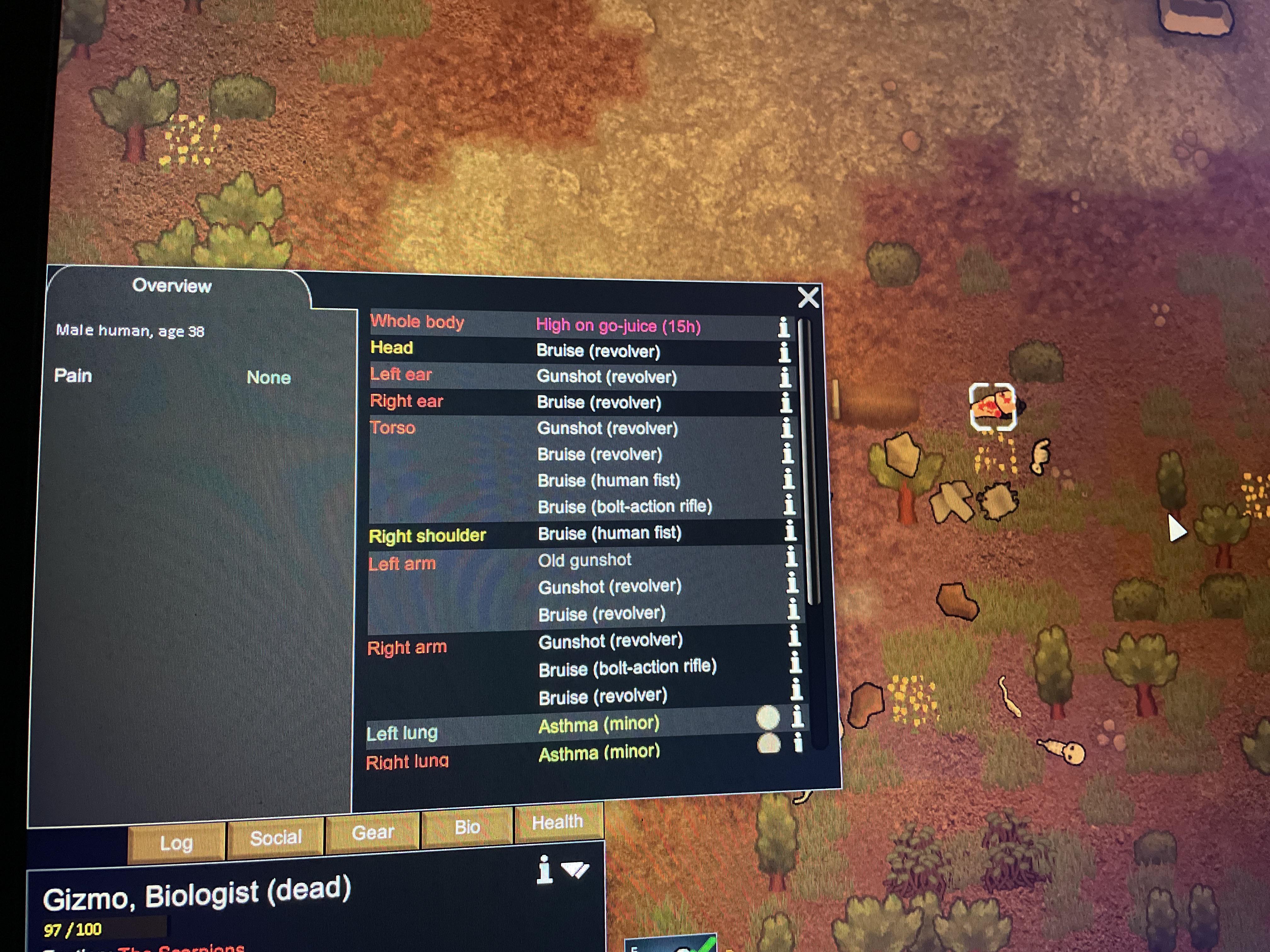 Can’t harvest organs.(I’m a noob) r/RimWorld